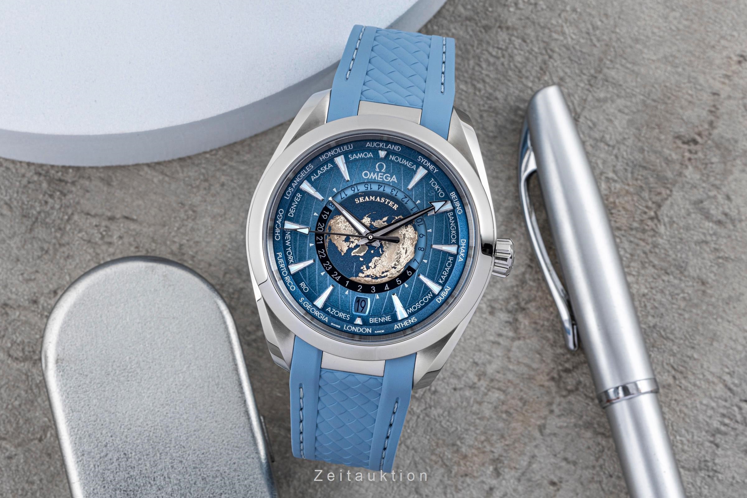 Omega Seamaster acier automatique montre pour hommes 220.12.43.22.03.002 LP: 10800EUR  [2506727]