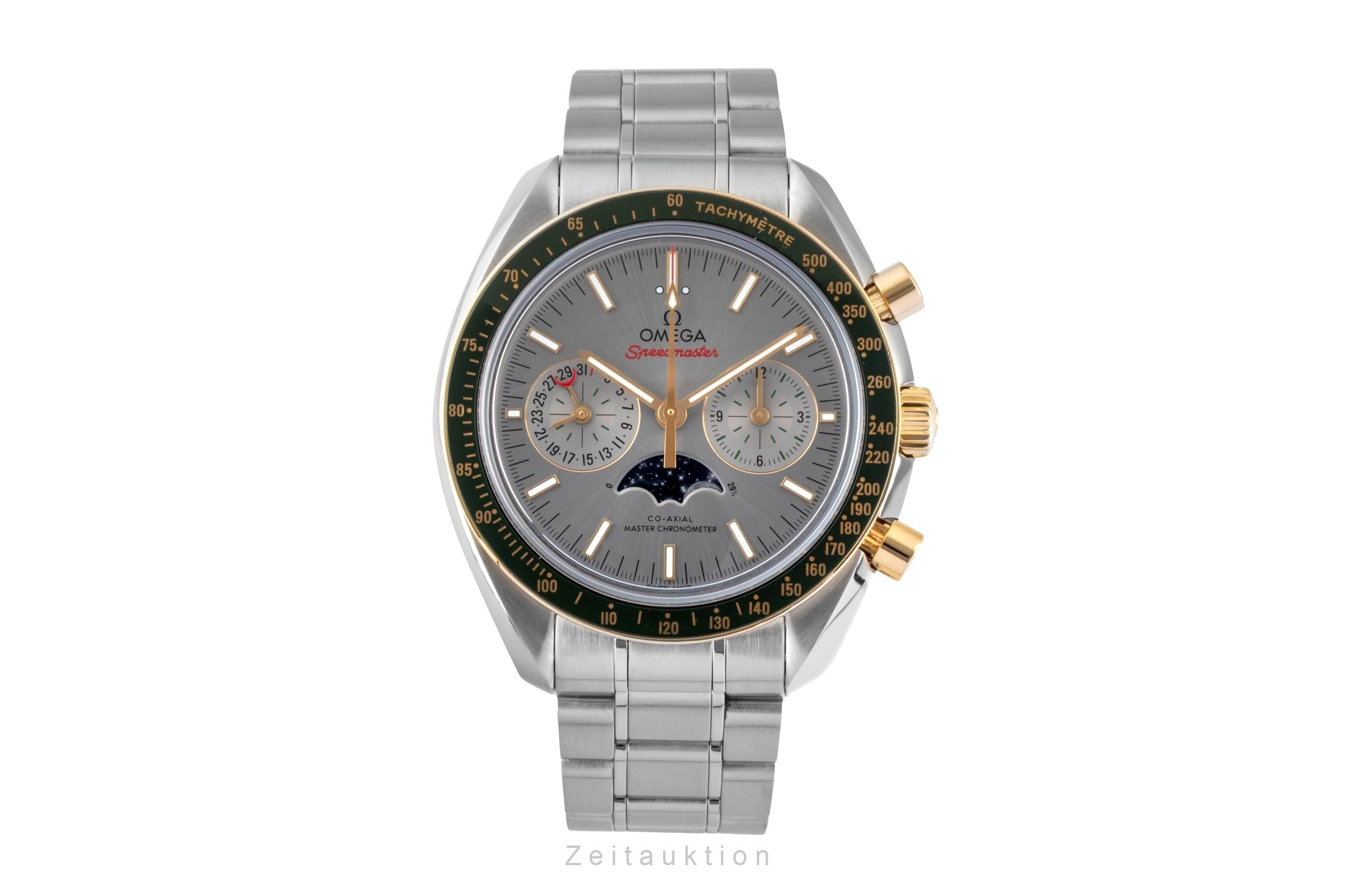 Omega Speedmaster chronograph steel / gold automatic Kal. 9904 Ref