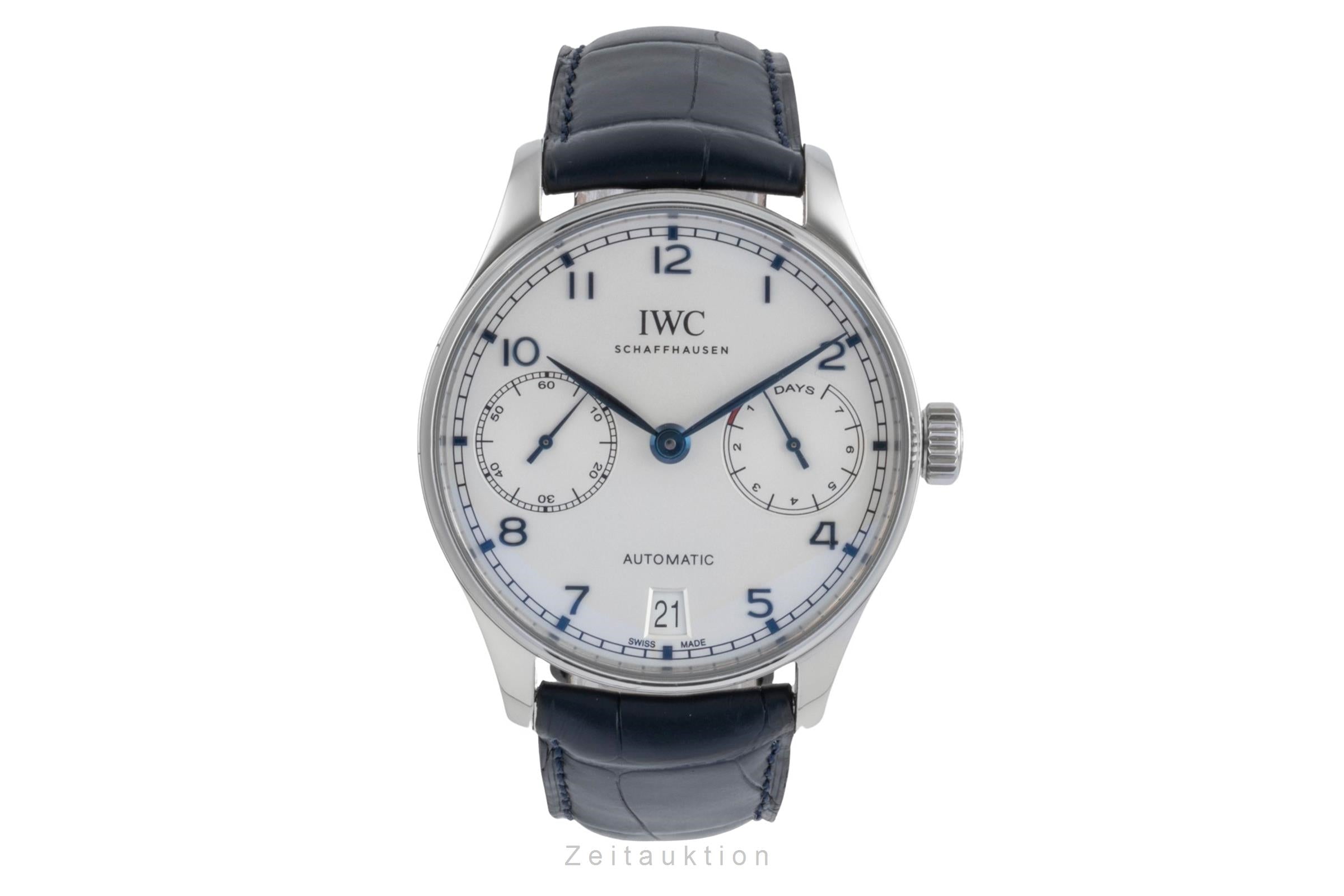 IWC Portugieser acciaio automatismo orologio da uomo IW500705 LP: 14000EUR  [2506730]