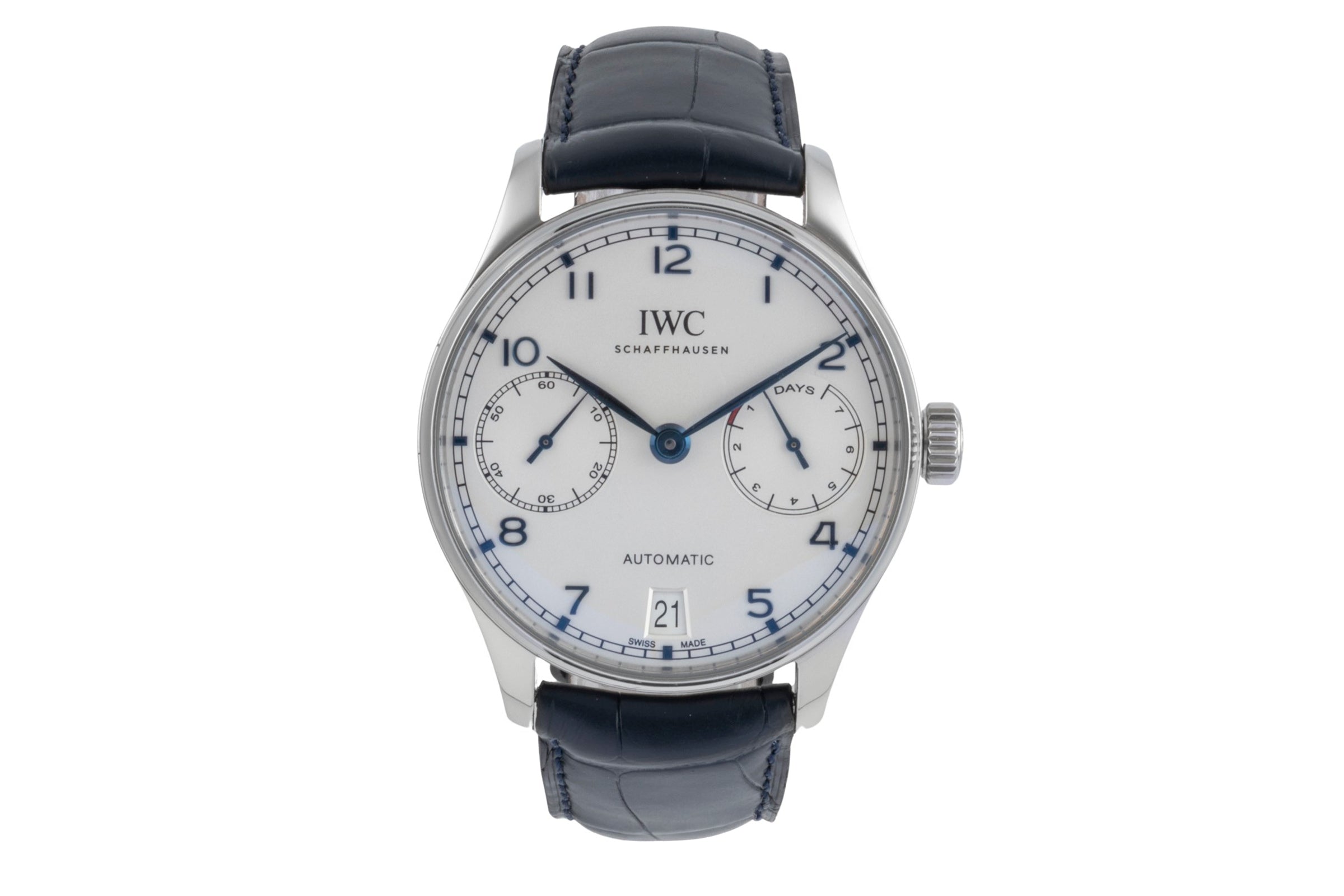 IWC Portugieser steel automatic men's watch IW500705 LP: 14000EUR  [2506730]