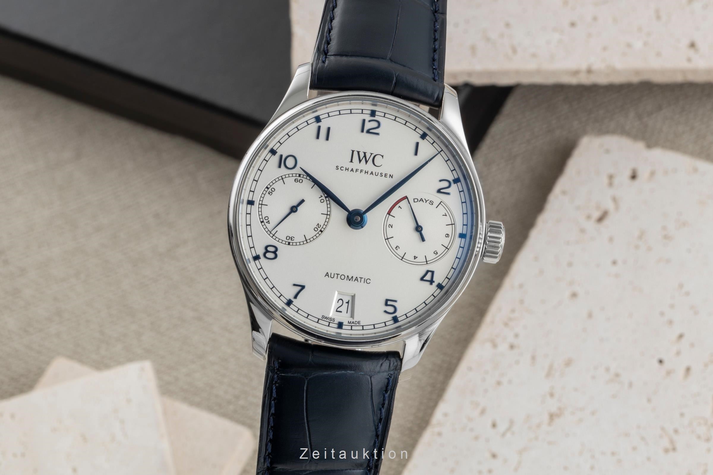 IWC Portugieser steel automatic men's watch IW500705 LP: 14000EUR  [2506730]