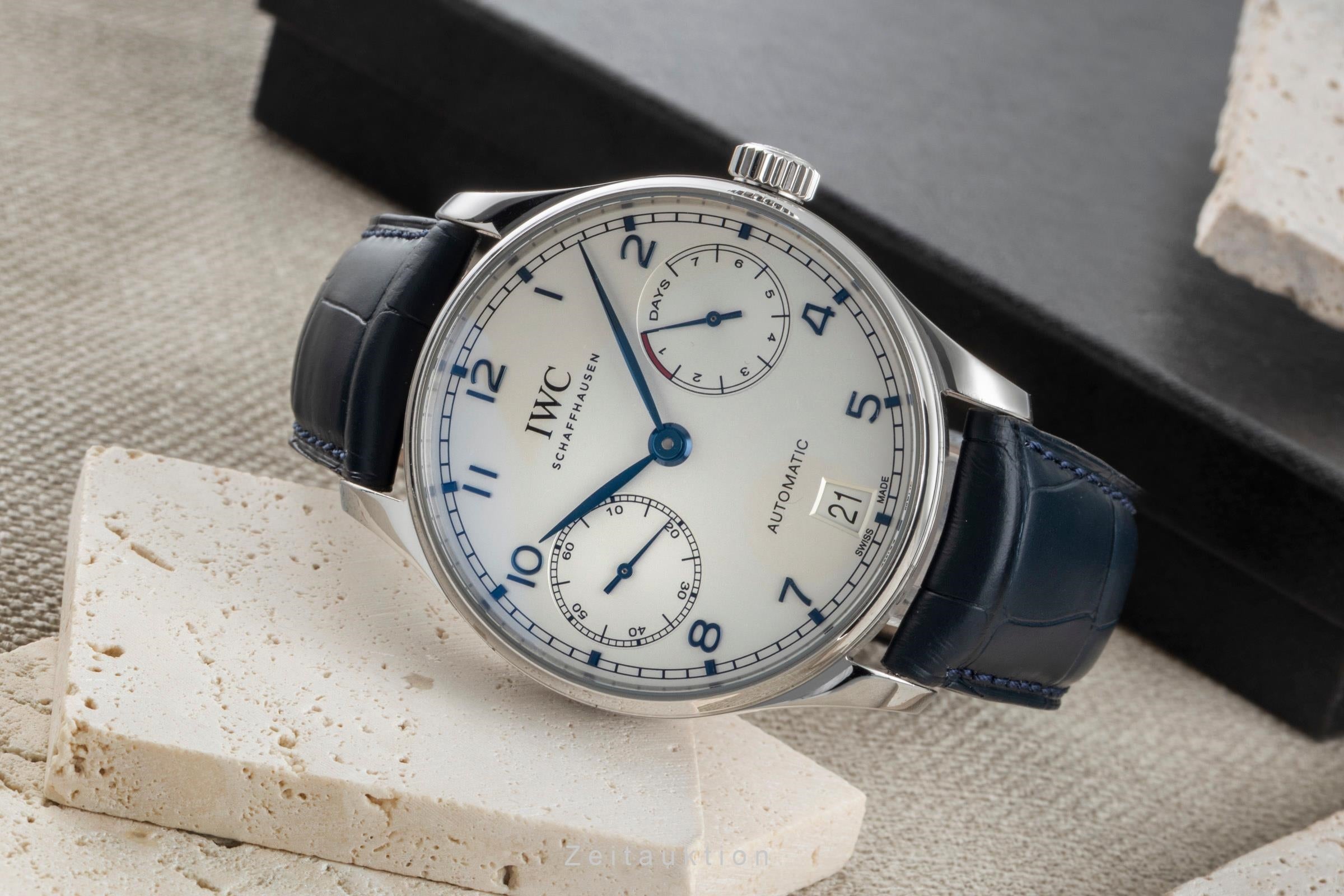 IWC Portugieser acciaio automatismo orologio da uomo IW500705 LP: 14000EUR  [2506730]