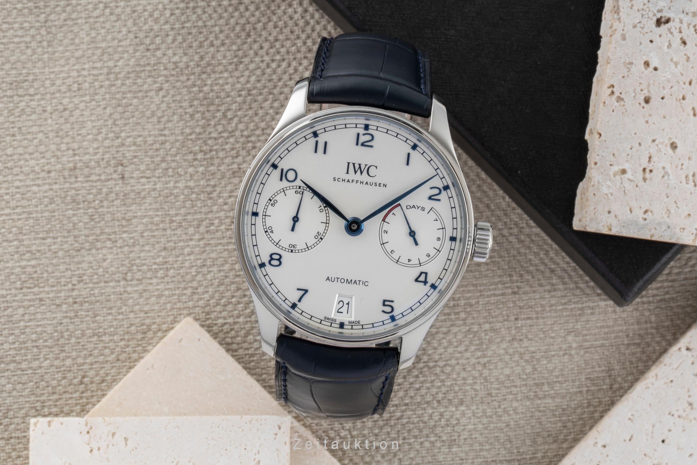 IWC Portugieser acciaio automatismo orologio da uomo IW500705 LP: 14000EUR  [2506730]