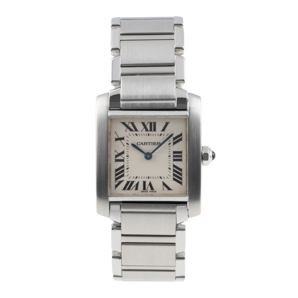 Cartier Tank Francaise acero cuarzo reloj para damas  W51003Q3  [2506732]