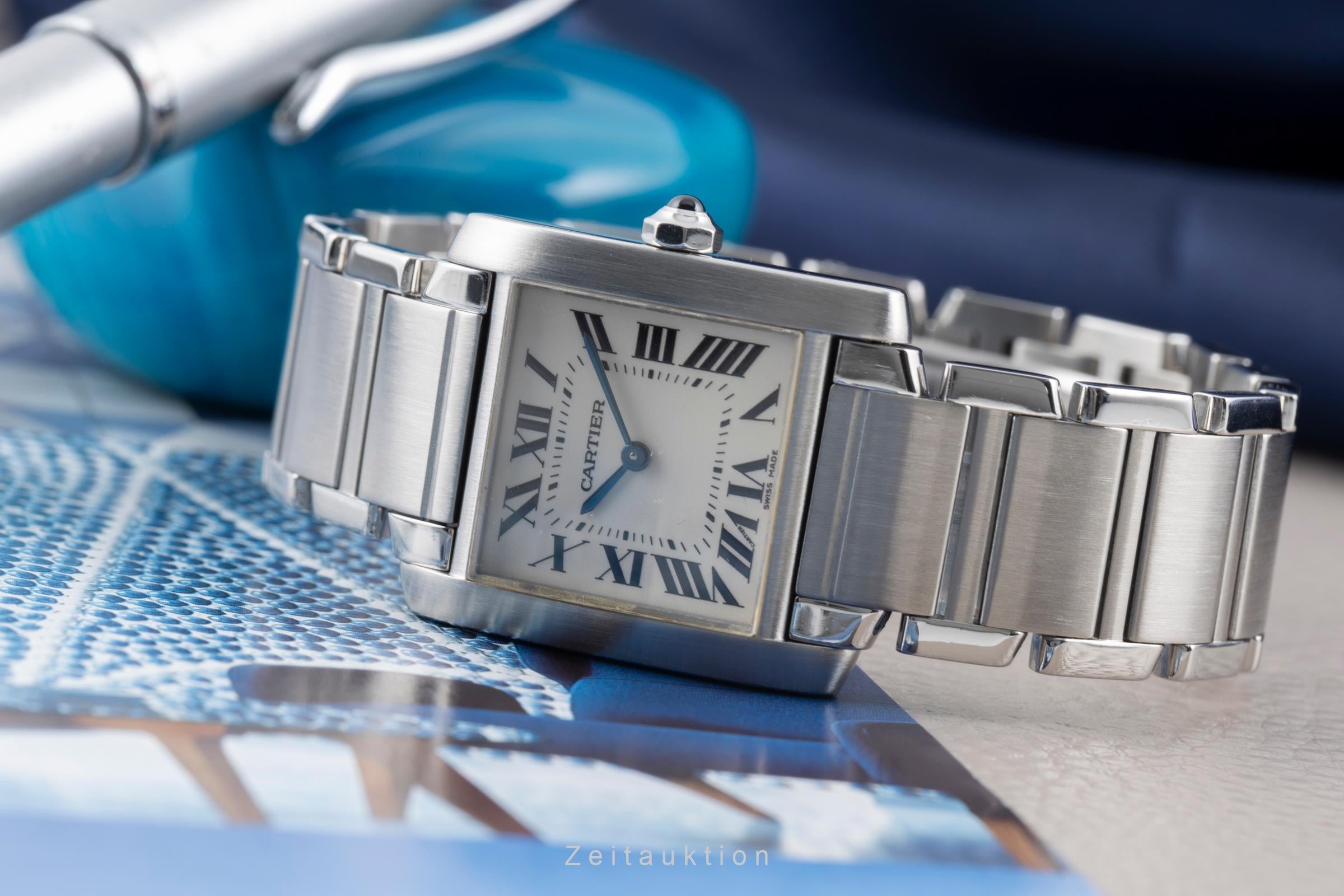 Cartier Tank Francaise acero cuarzo reloj para damas  W51003Q3  [2506732]