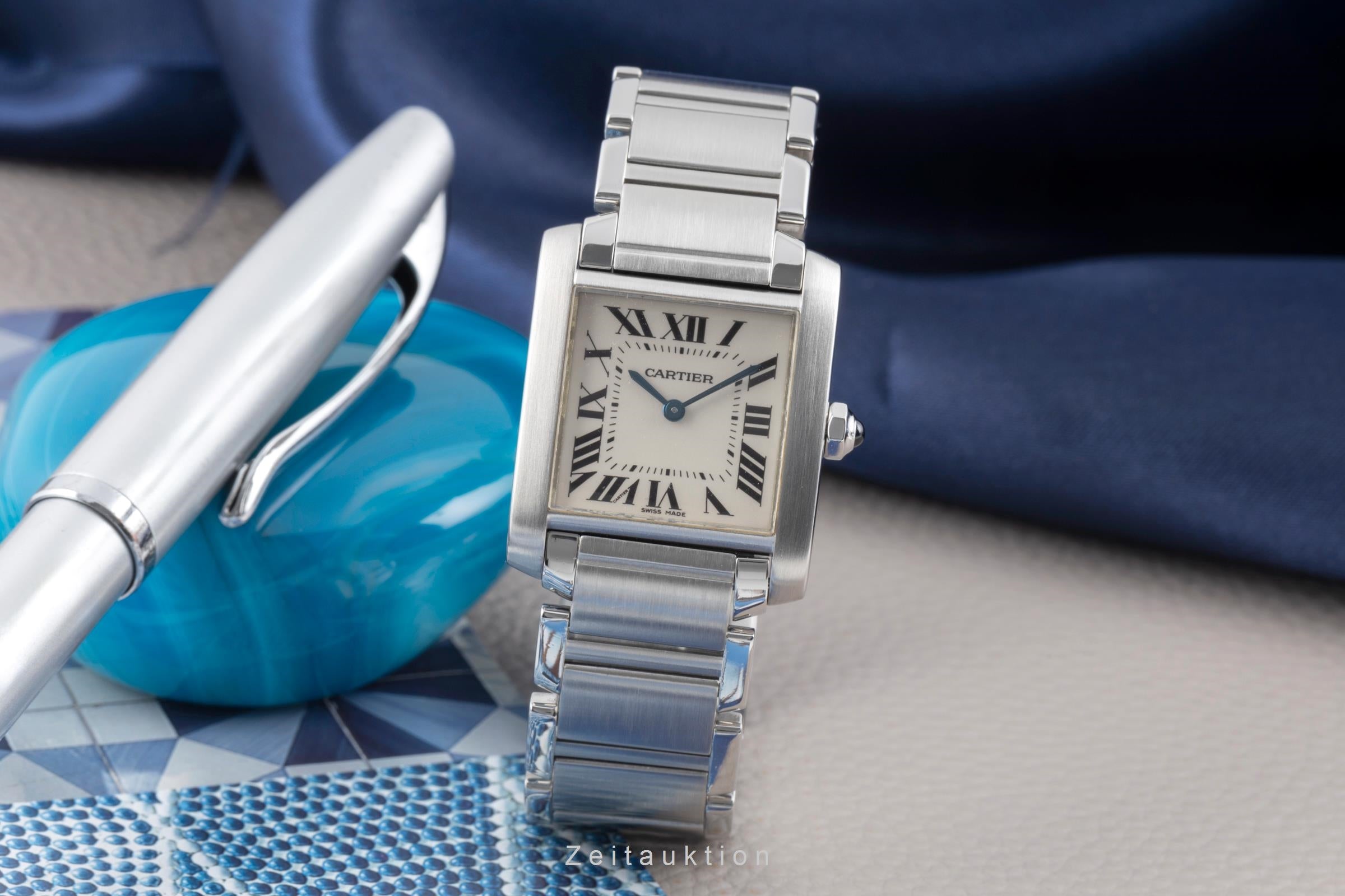 Cartier Tank Francaise acero cuarzo reloj para damas  W51003Q3  [2506732]
