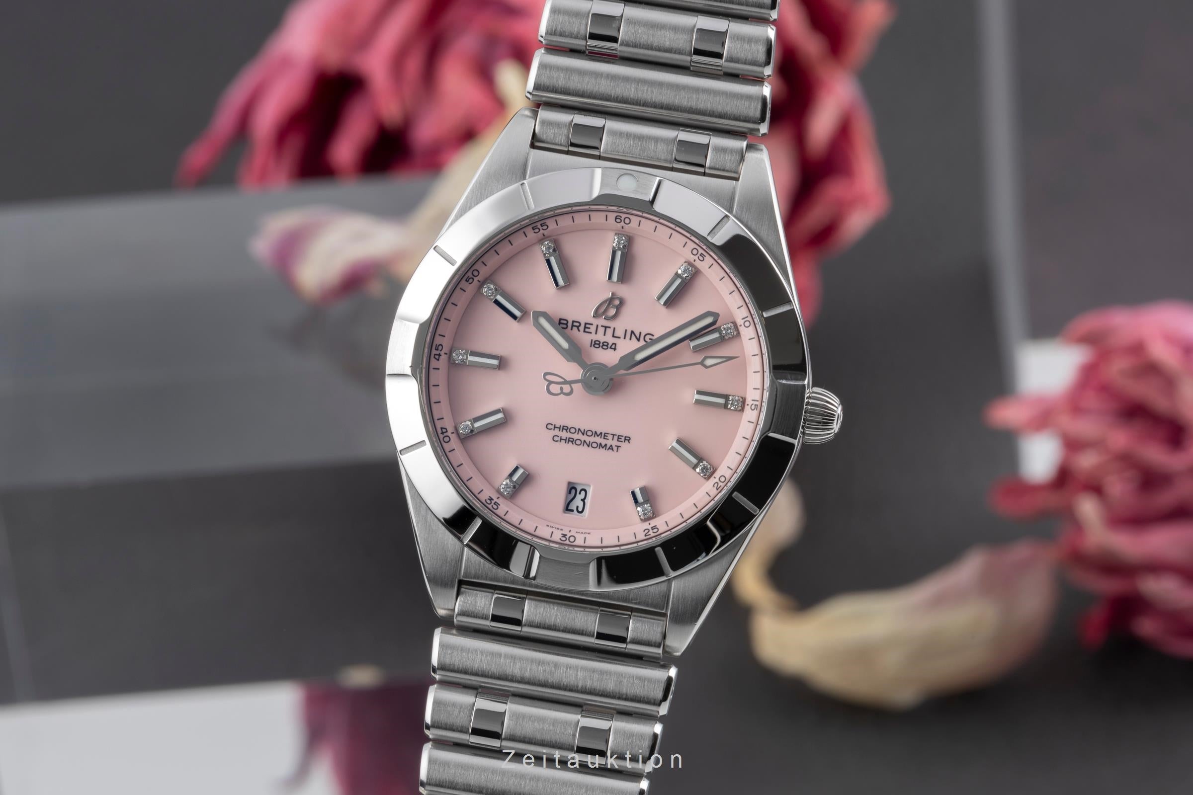 Breitling Chronomat Chronometer Lady 32mm Edelstahl Lady Ref. A77310 B&P  [2506733]