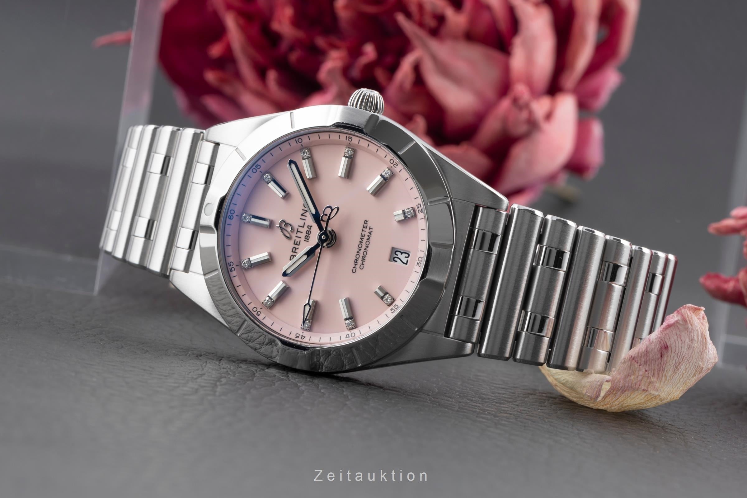 Breitling Chronomat acciaio quarzo orologio da donna A77310 LP: 5200EUR  [2506733]