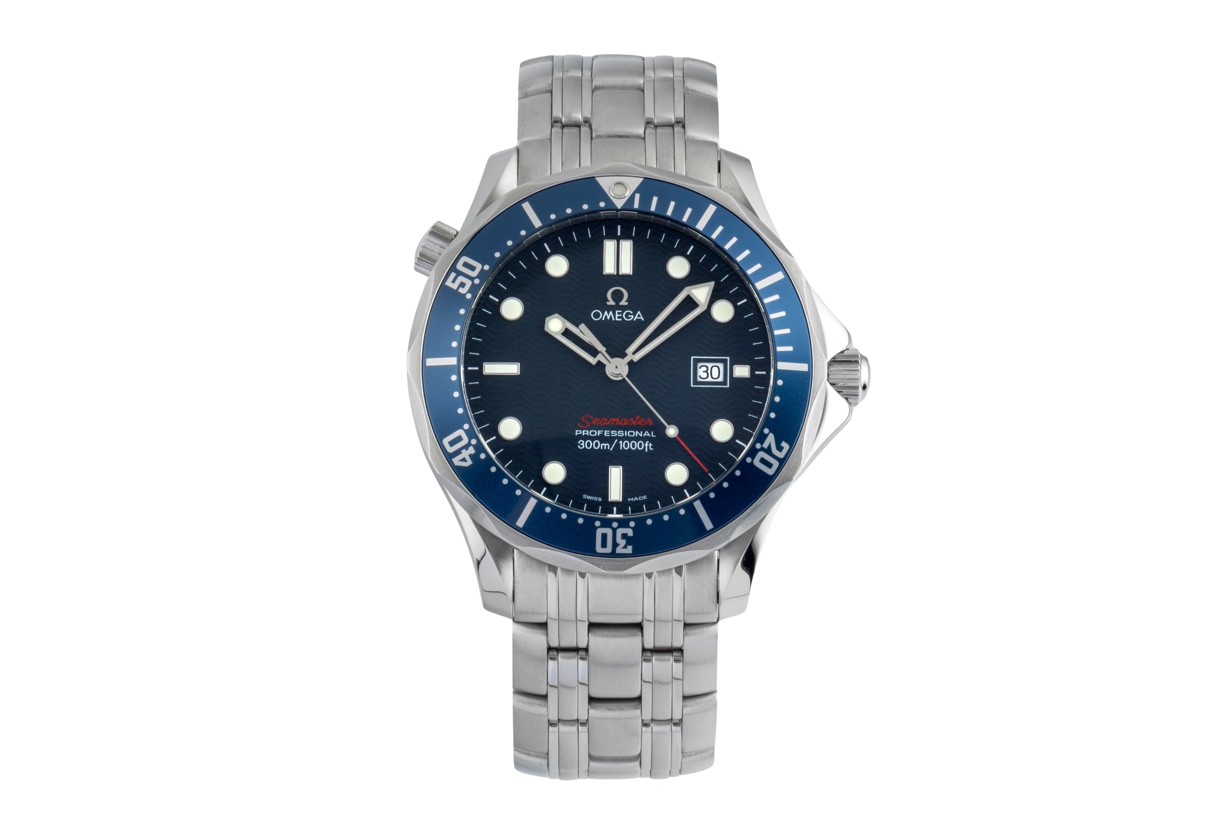 Omega Seamaster steel quartz men's watch 2221.80.00  [2506734]