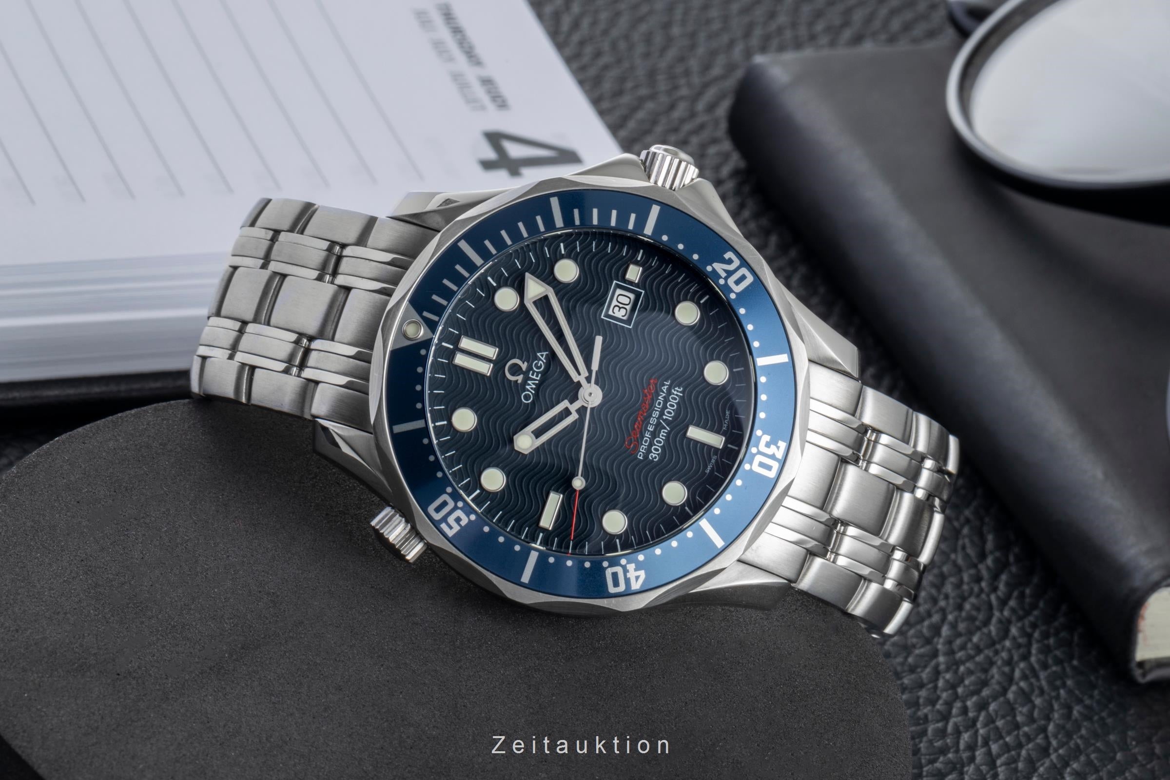 Omega Seamaster steel quartz men's watch 2221.80.00  [2506734]