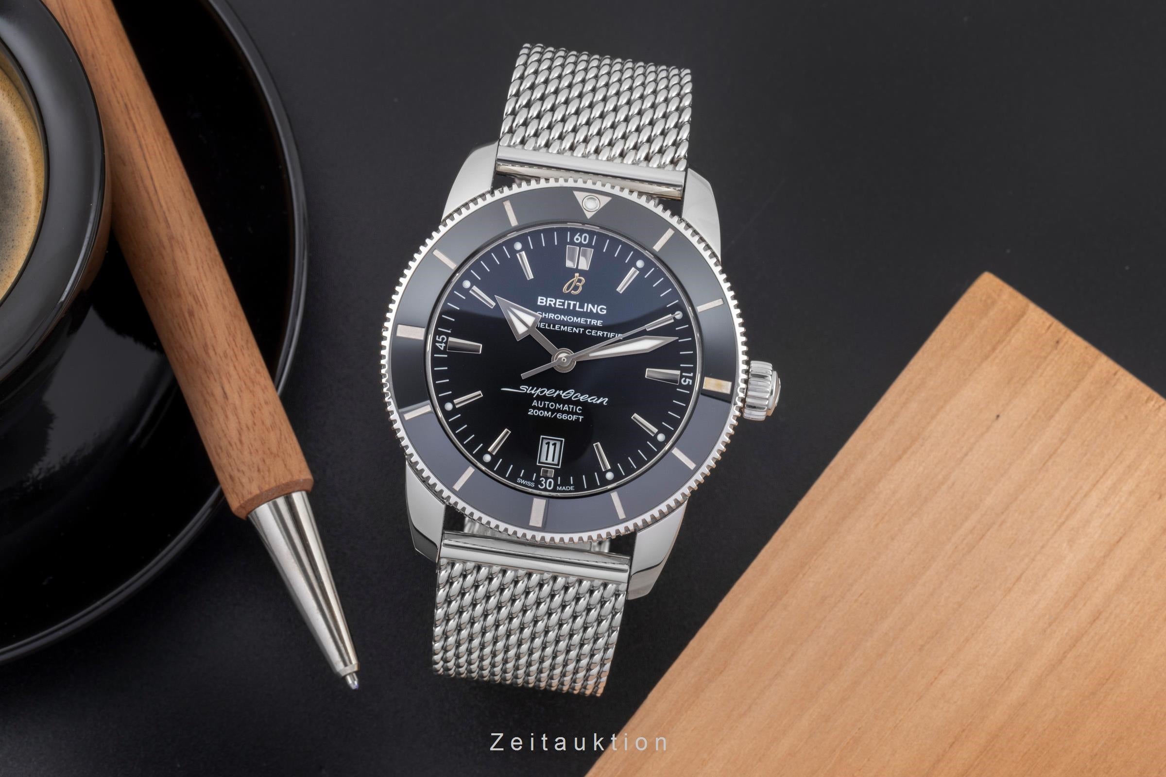 Breitling Superocean Heritage II 46 acier automatique montre pour hommes AB2020121B1A1 LP: 6050EUR  [2506735]