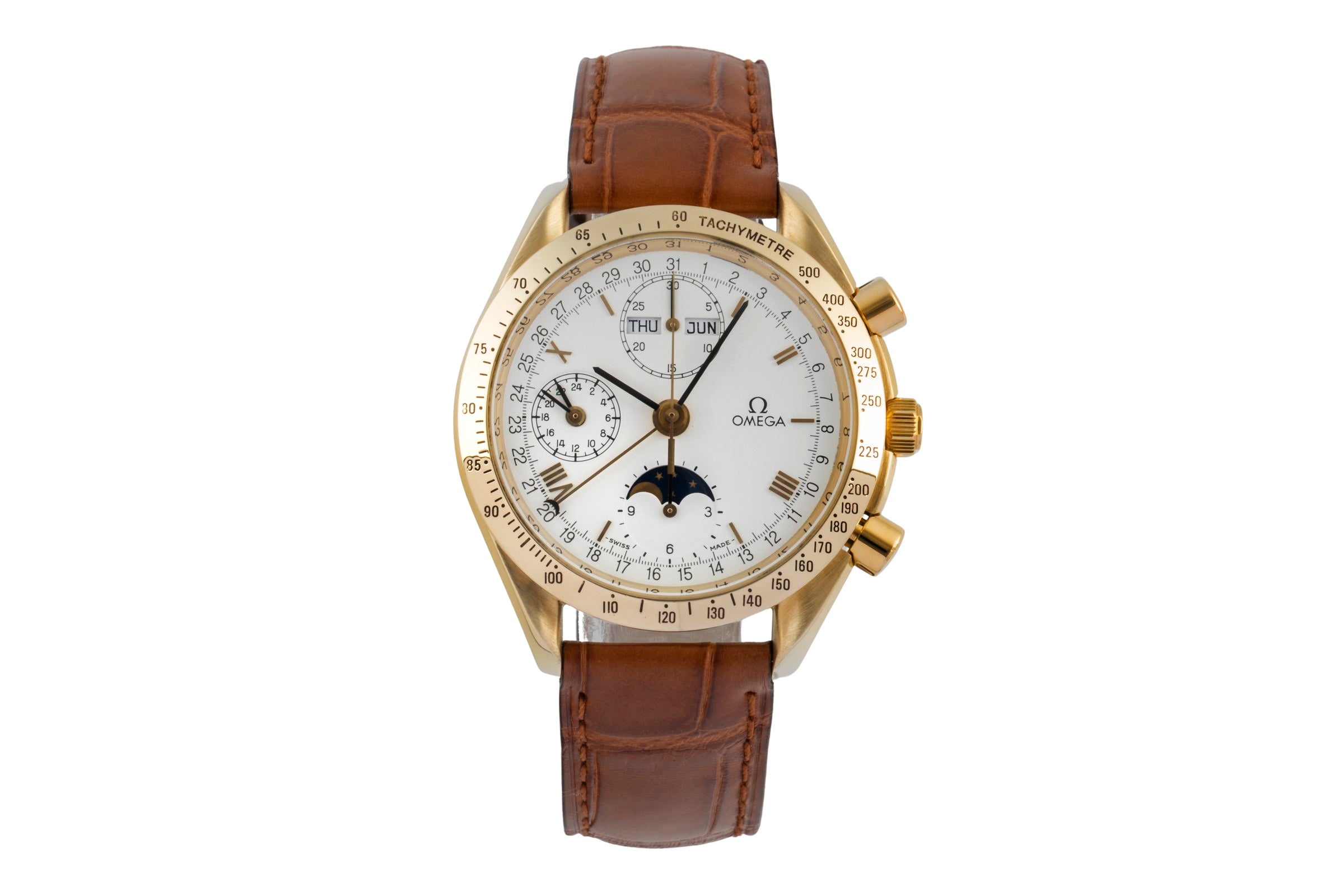 Omega Speedmaster chronograph 18 ct gold automatic men's watch 3131.20  [2506737]