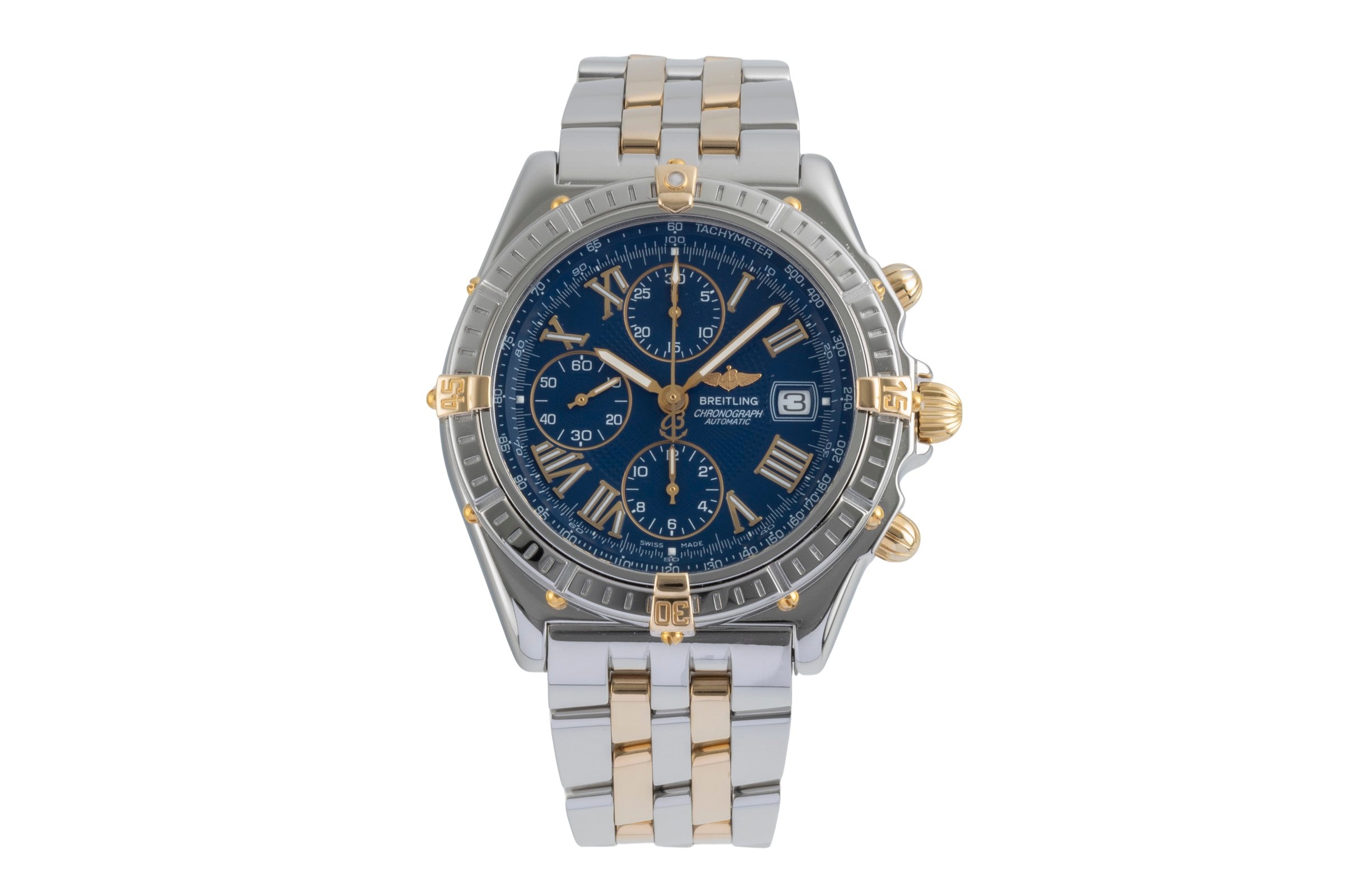 Breitling Crosswind chronograph steel / gold automatic men's watch B13055  [2506738]
