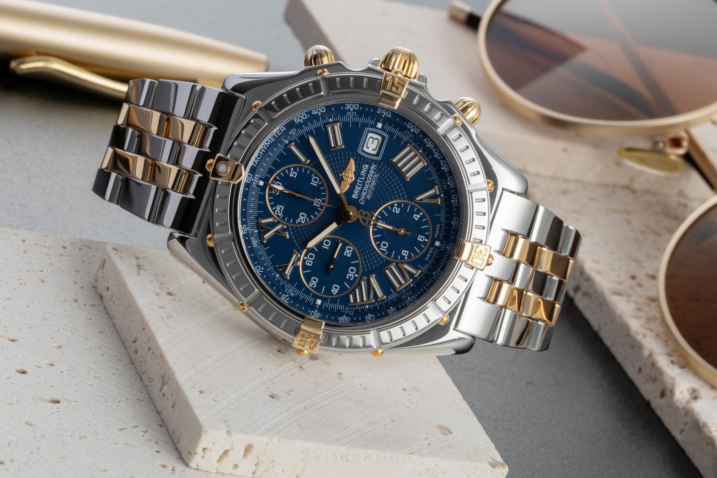 Breitling Crosswind Chronograph Stahl / Gold Automatik Herrenuhr B13055  [2506738]