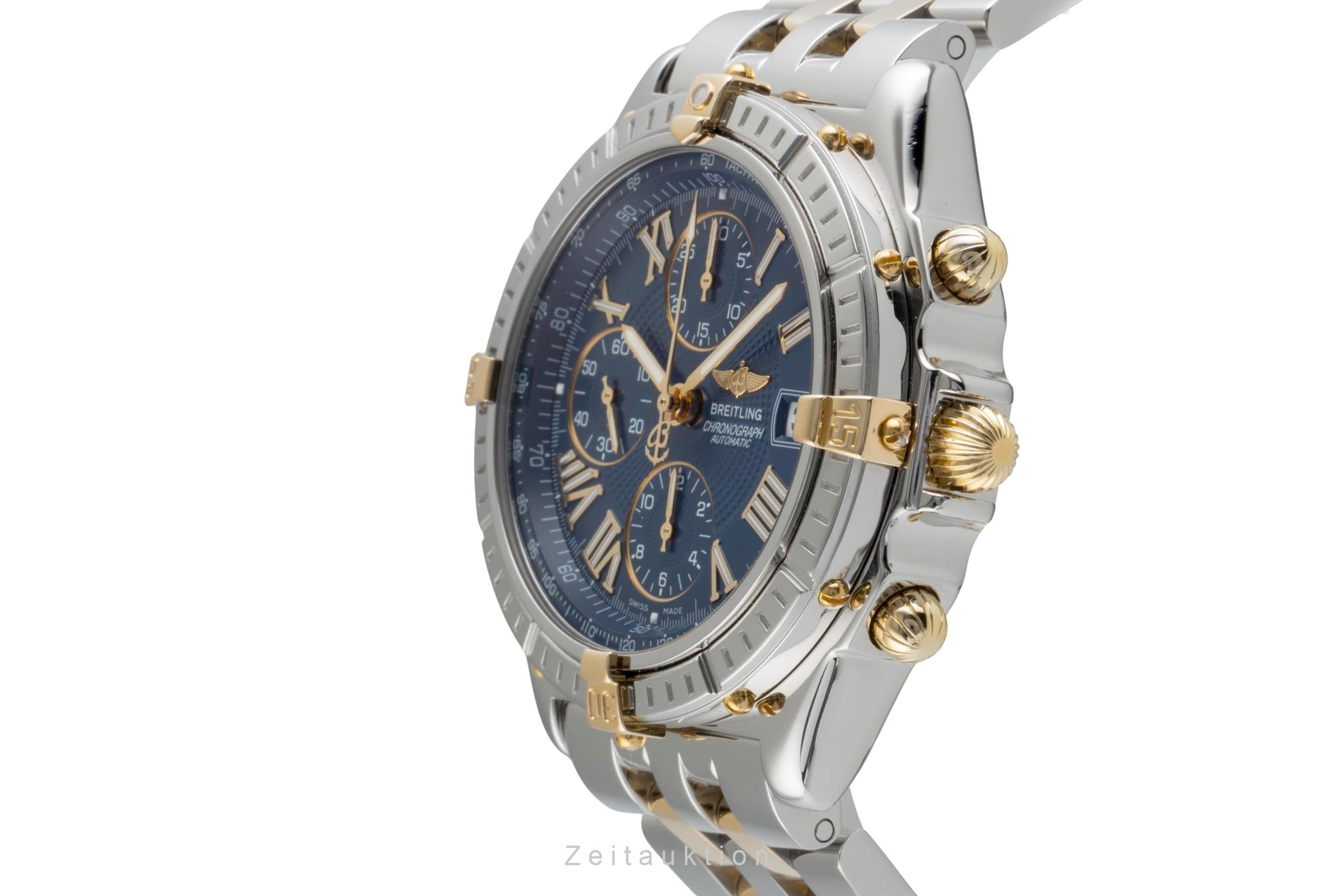 Breitling Crosswind Chronograph Stahl / Gold Automatik Herrenuhr B13055  [2506738]