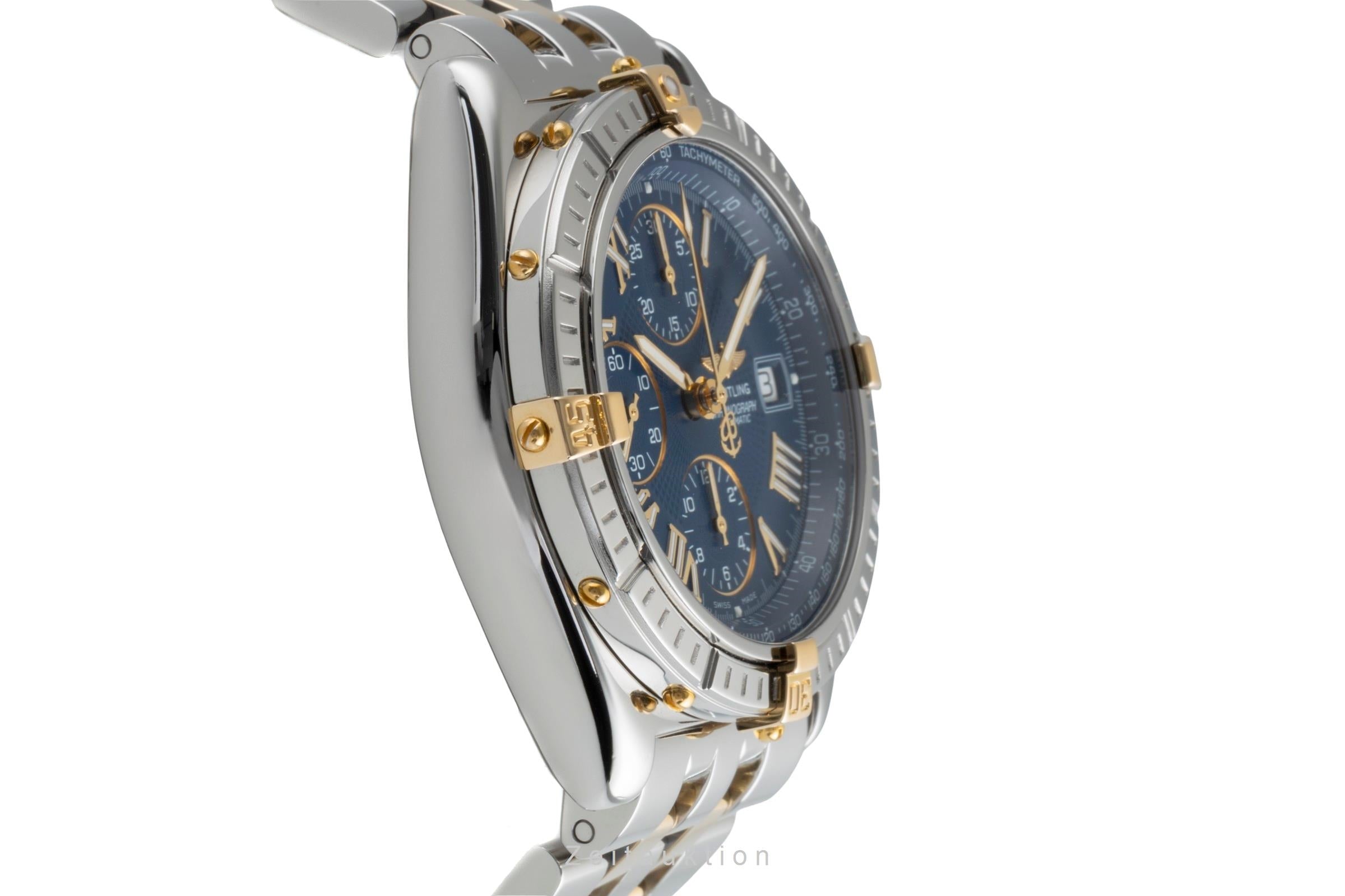 Breitling Crosswind Chronograph Stahl / Gold Automatik Herrenuhr B13055  [2506738]