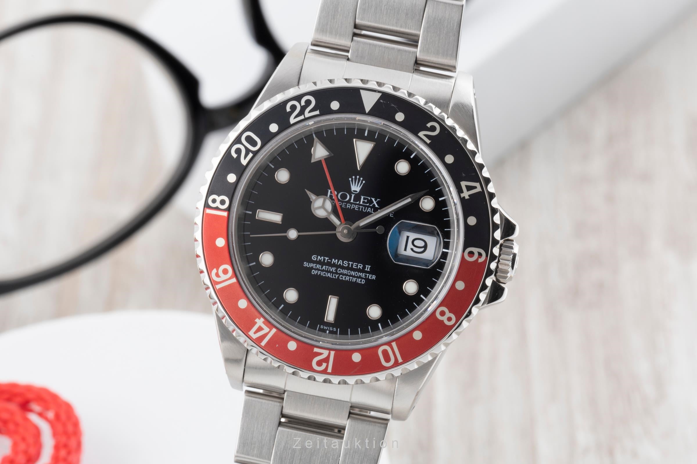 ROLEX GMT Master II 掛時計 Rolex GMT-Master II steel automatic Kal. 3185 Ref. 16710 | 2506740