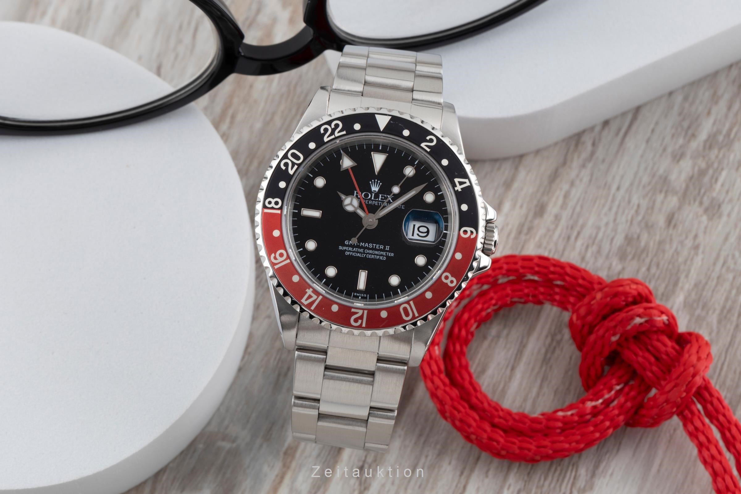 ROLEX GMT-MASTER II 掛時計 Rolex GMT-Master II steel automatic Kal. 3185 Ref. 16710 | 2506740