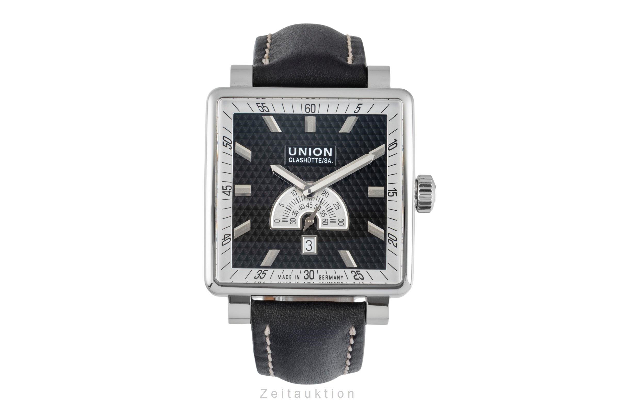 Union Glashütte Averin Stahl Automatik Herrenuhr Ref D003.528.16.051.01 B&P 2011 [2506748]