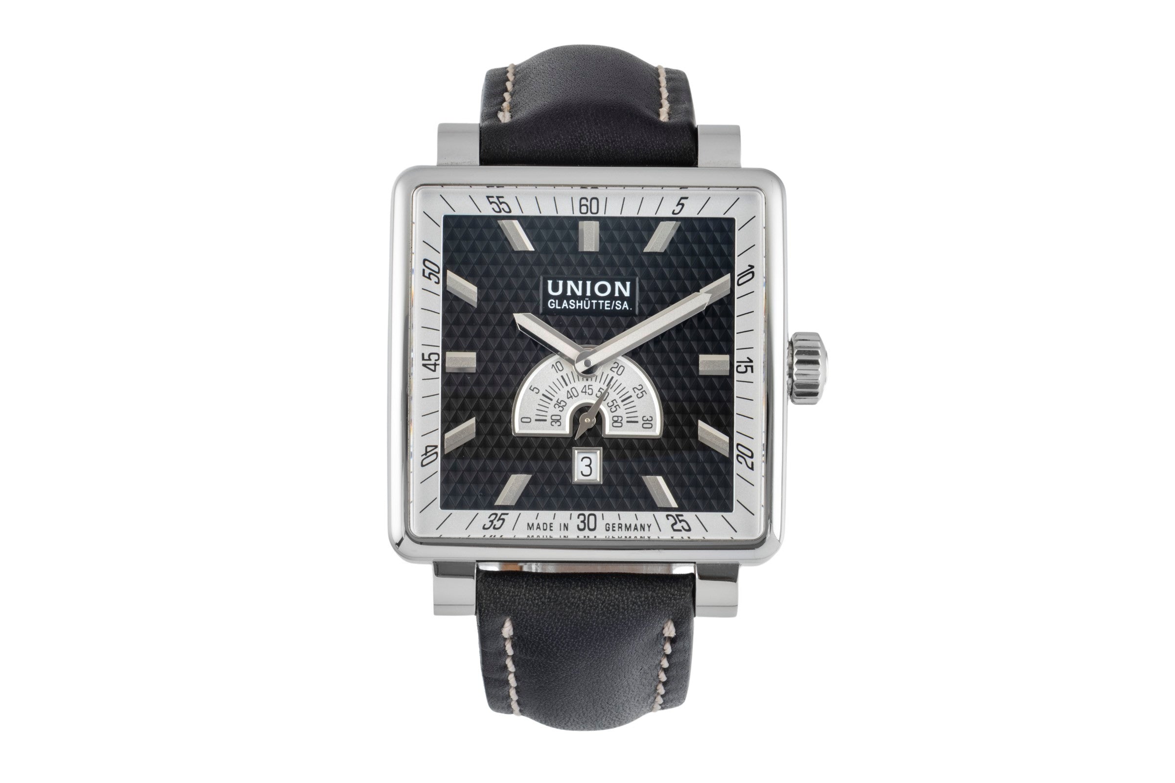 Union Glashütte Averin Stahl Automatik Herrenuhr Ref D003.528.16.051.01 B&P 2011 [2506748]