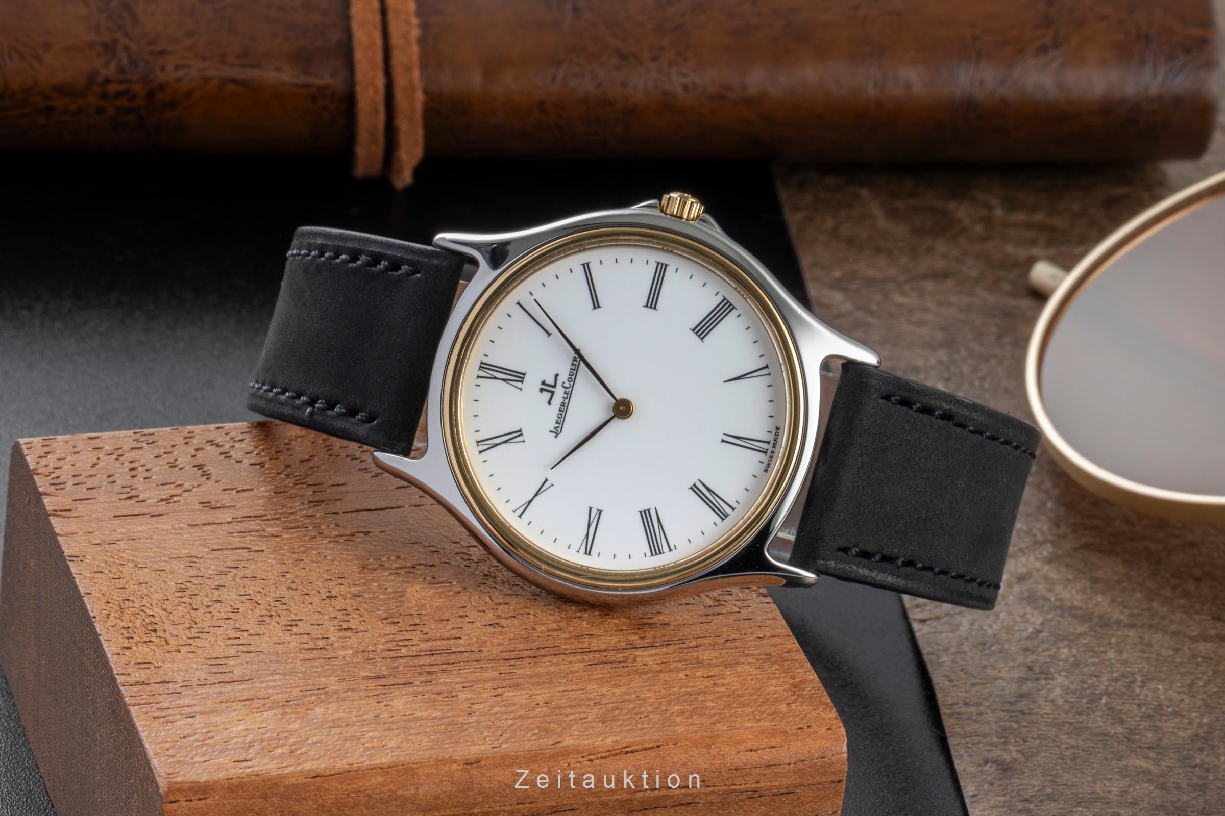 Jaeger LeCoultre Heraion Stahl / Gold Quarz Herrenuhr Ref. 112.5.08 Klassiker [2506749]