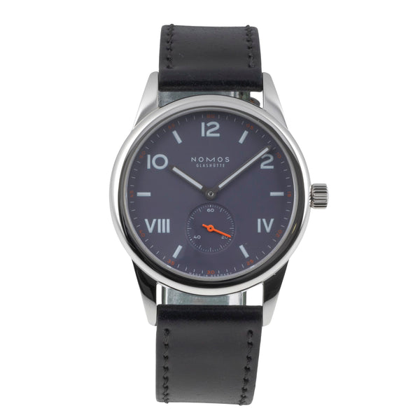 Nomos Club Campus 38 Blue Purple Stahl Handaufzug Ref. 730 Klassiker  [2506750]