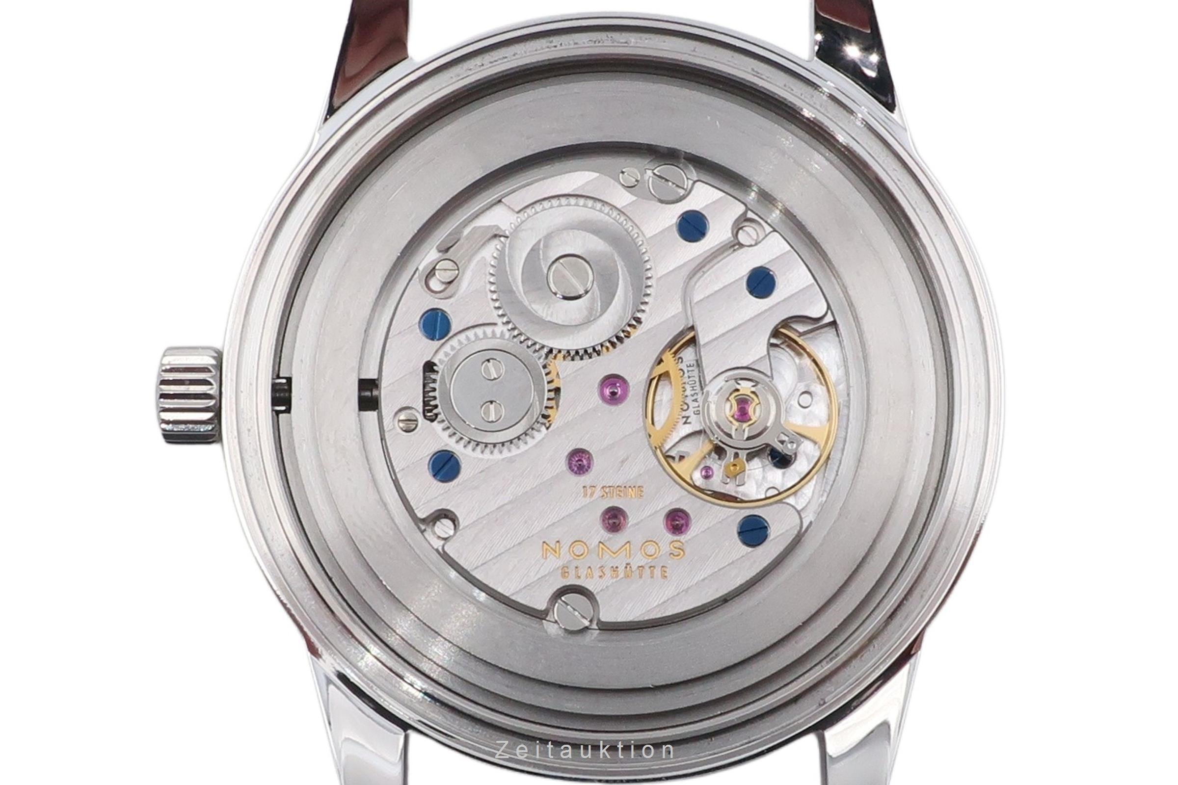 Nomos Club Campus 38 Blue Purple Stahl Handaufzug Ref. 730 Klassiker  [2506750]