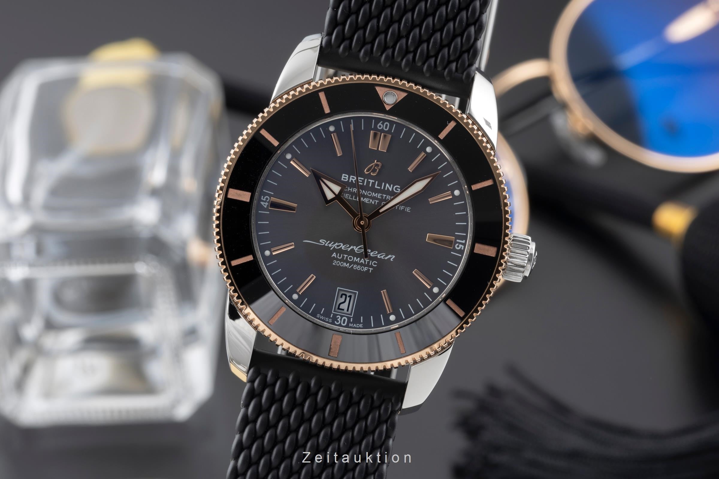 Breitling Superocean Heritage 42 steel / gold automatic men's watch UB2010 LP: 7050EUR Limited  [2506751]