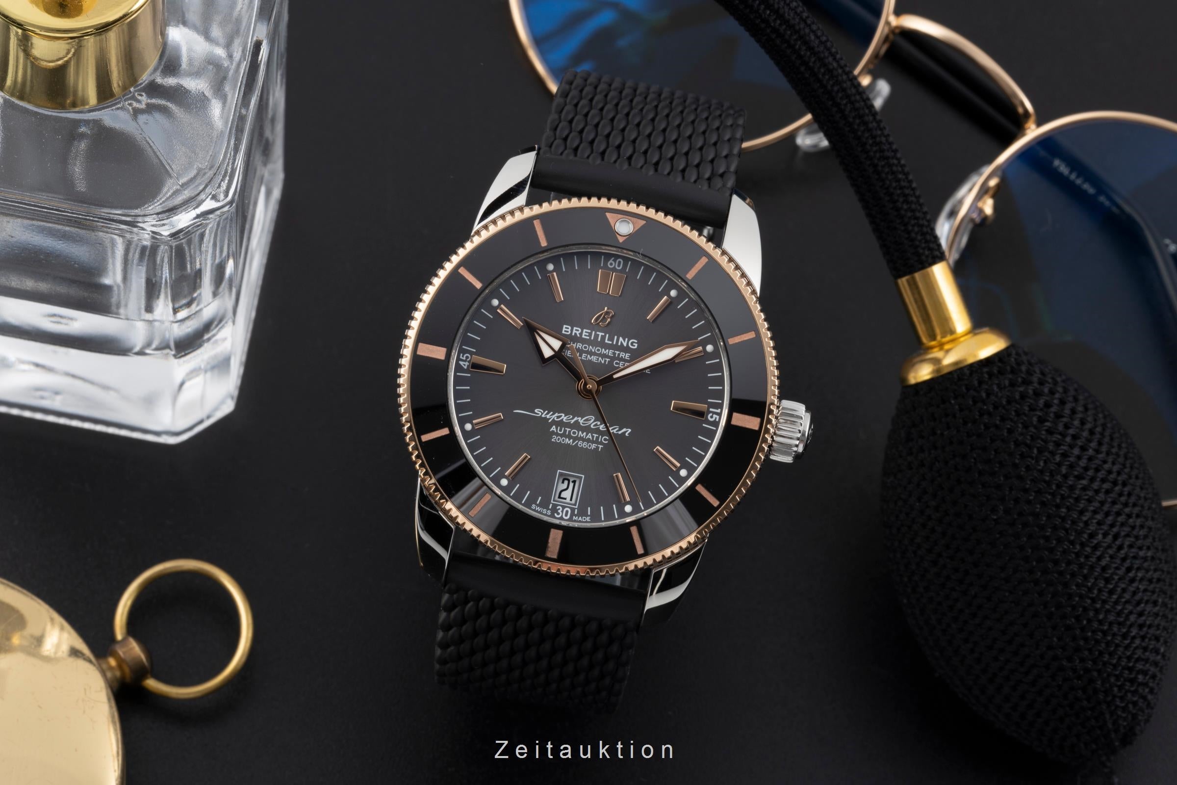 Breitling Superocean Heritage 42 steel / gold automatic men's watch UB2010 LP: 7050EUR Limited  [2506751]