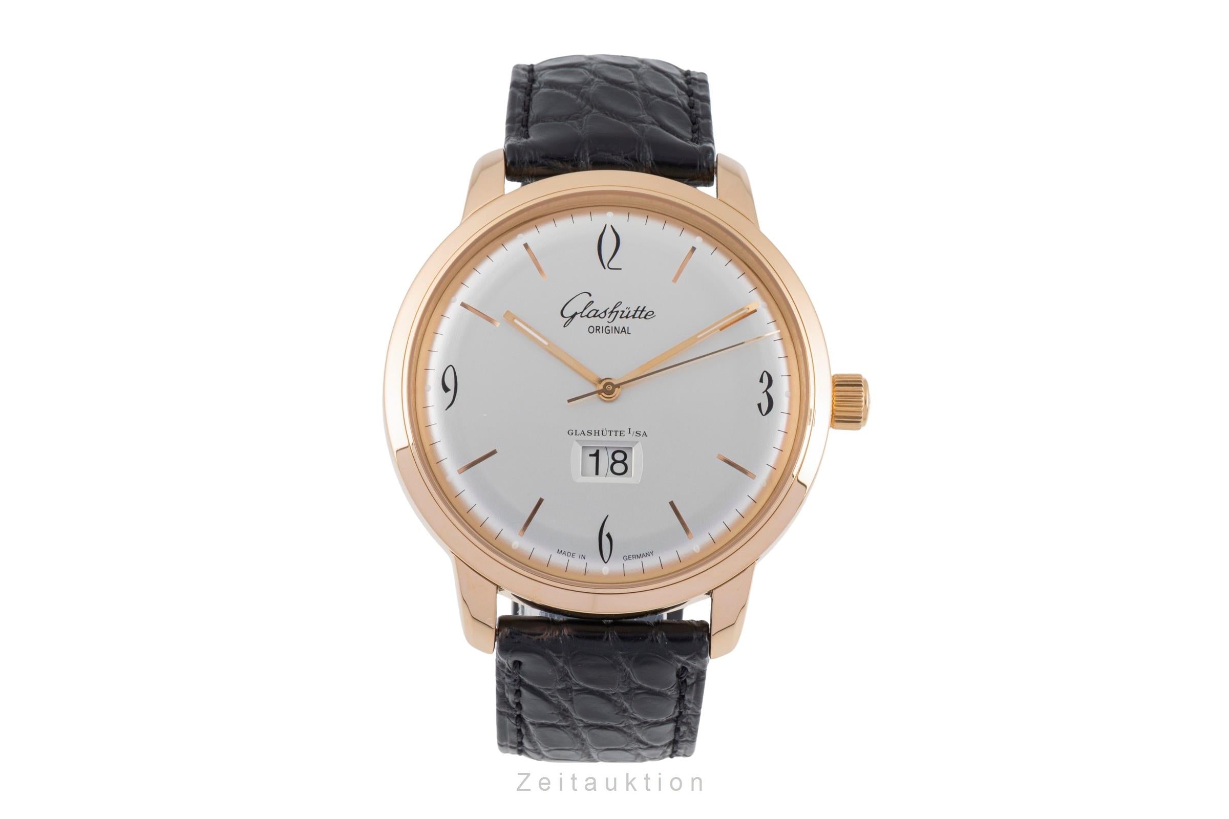 Glashütte Sixties 18 ct red gold automatic men's watch 2-39-47-01-01-04 LP: 18200EUR  [2506753]