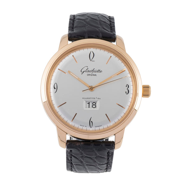 Glashütte Sixties 18 ct red gold automatic men's watch 2-39-47-01-01-04 LP: 18200EUR  [2506753]