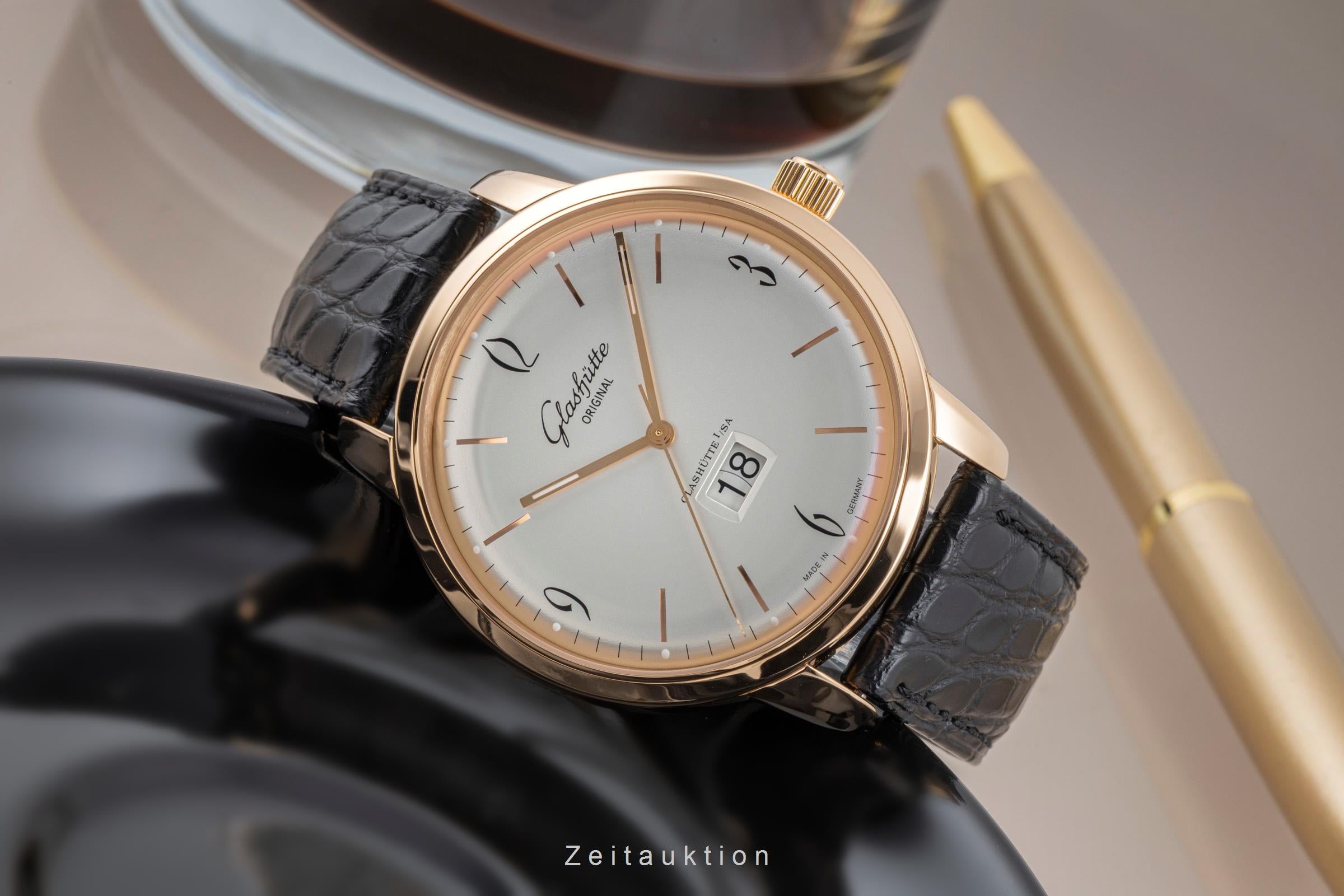 Glashütte Sixties 18 ct red gold automatic men's watch 2-39-47-01-01-04 LP: 18200EUR  [2506753]