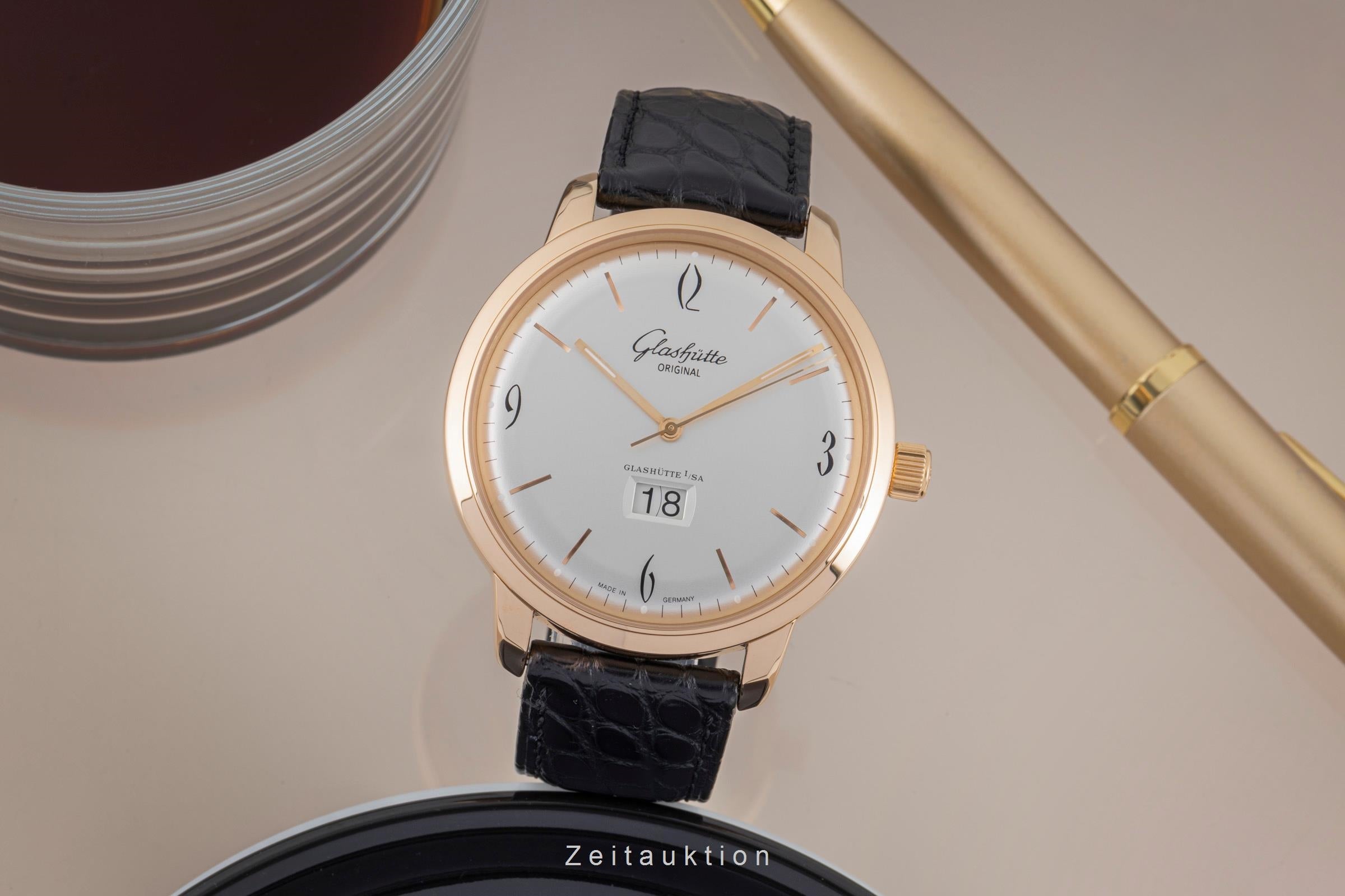 Glashütte Sixties 18 ct red gold automatic men's watch 2-39-47-01-01-04 LP: 18200EUR  [2506753]