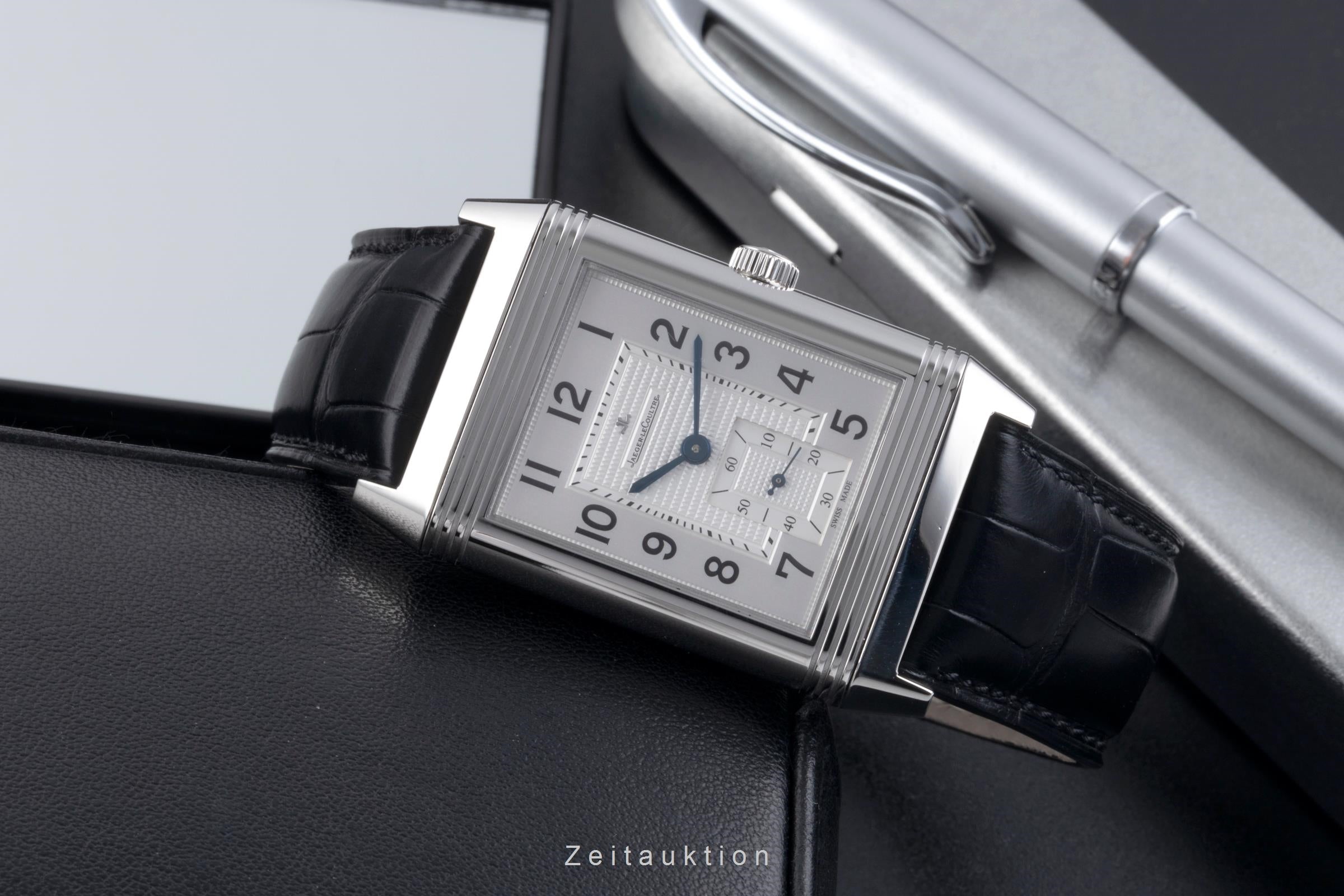 Jaeger LeCoultre Reverso acciaio carica manuale orologio da uomo Q3738420, 273.8.04  [2506755]