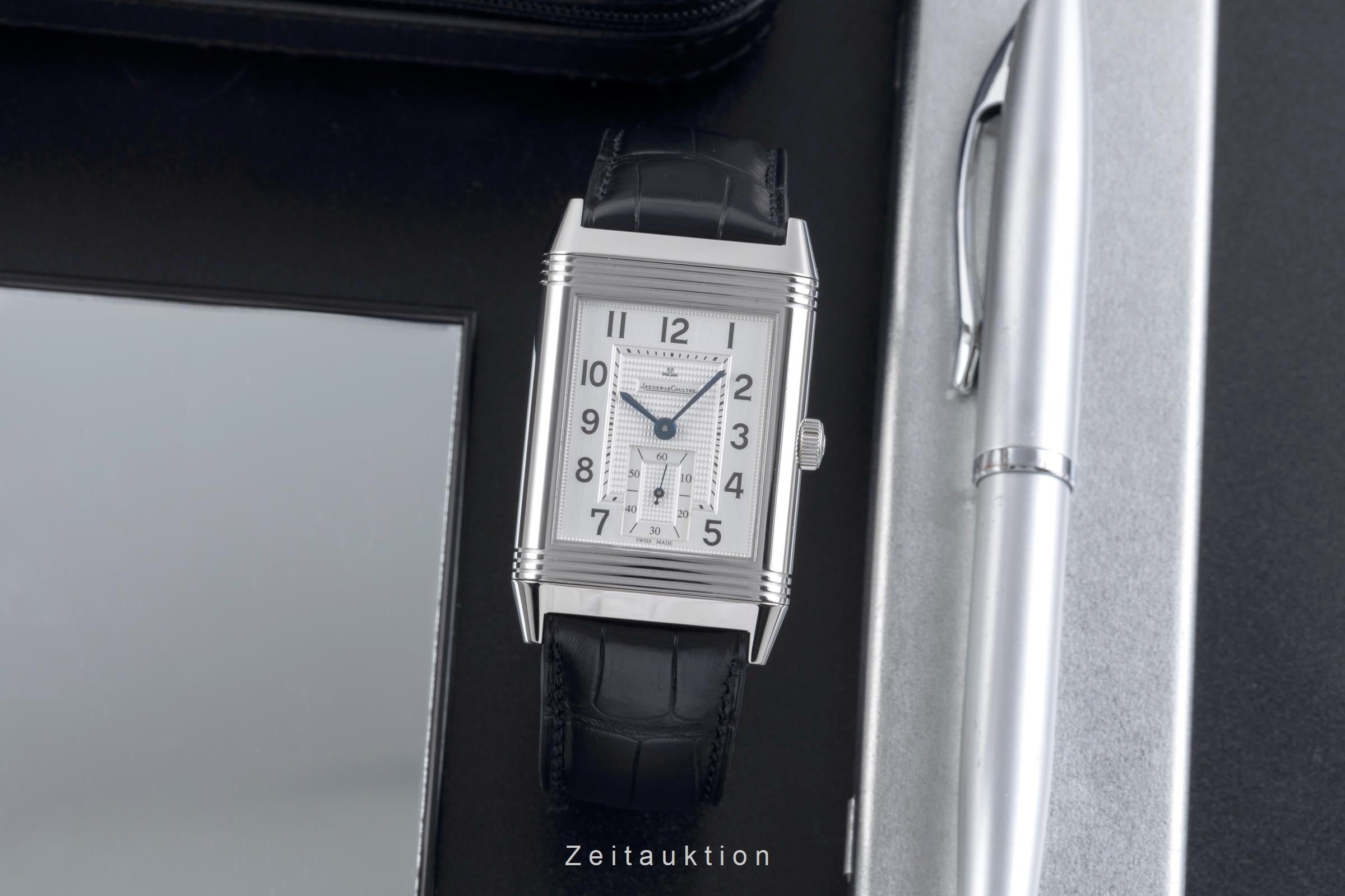 Jaeger LeCoultre Reverso acciaio carica manuale orologio da uomo Q3738420, 273.8.04  [2506755]