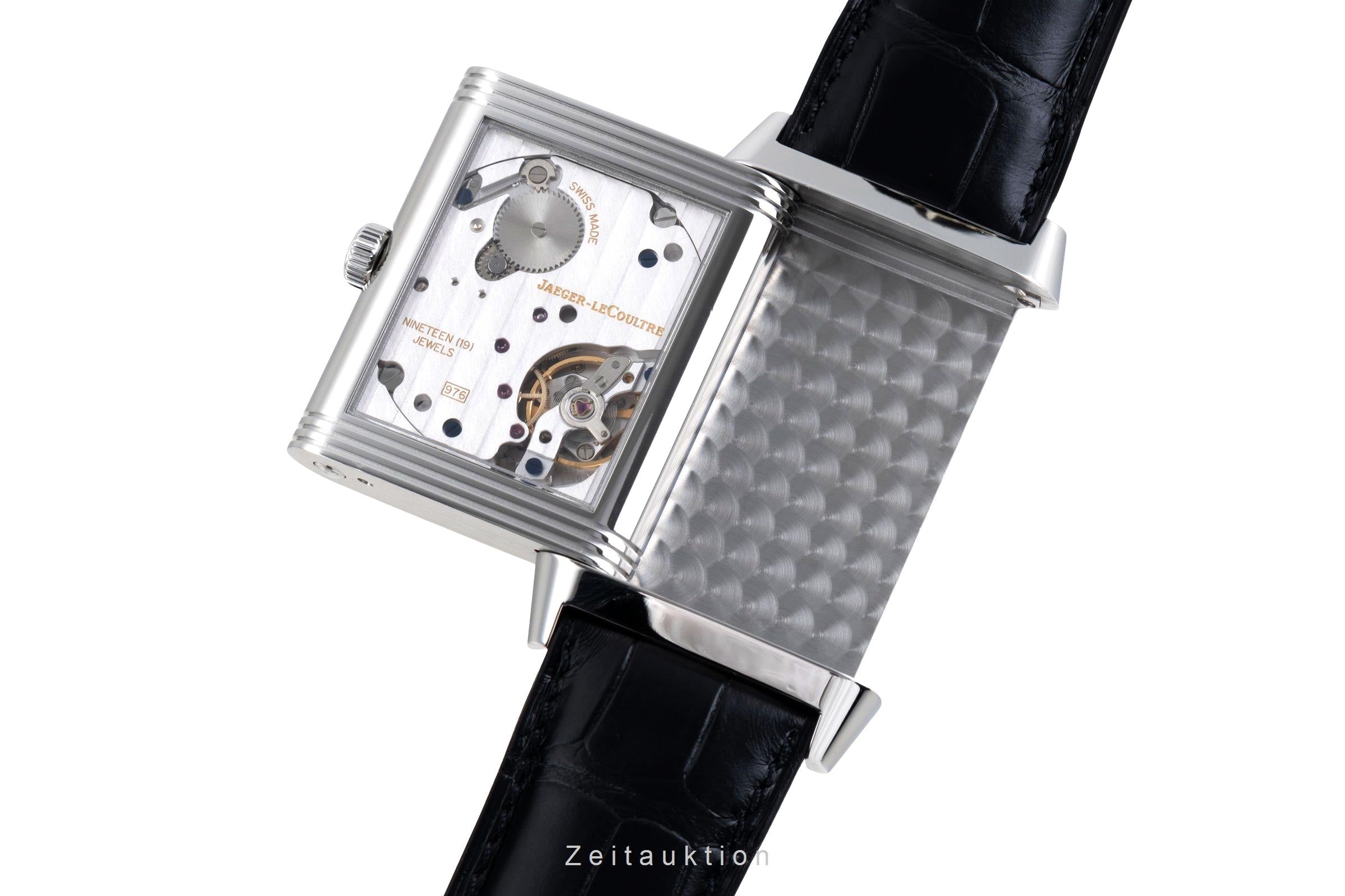 Jaeger LeCoultre Reverso acciaio carica manuale orologio da uomo Q3738420, 273.8.04  [2506755]