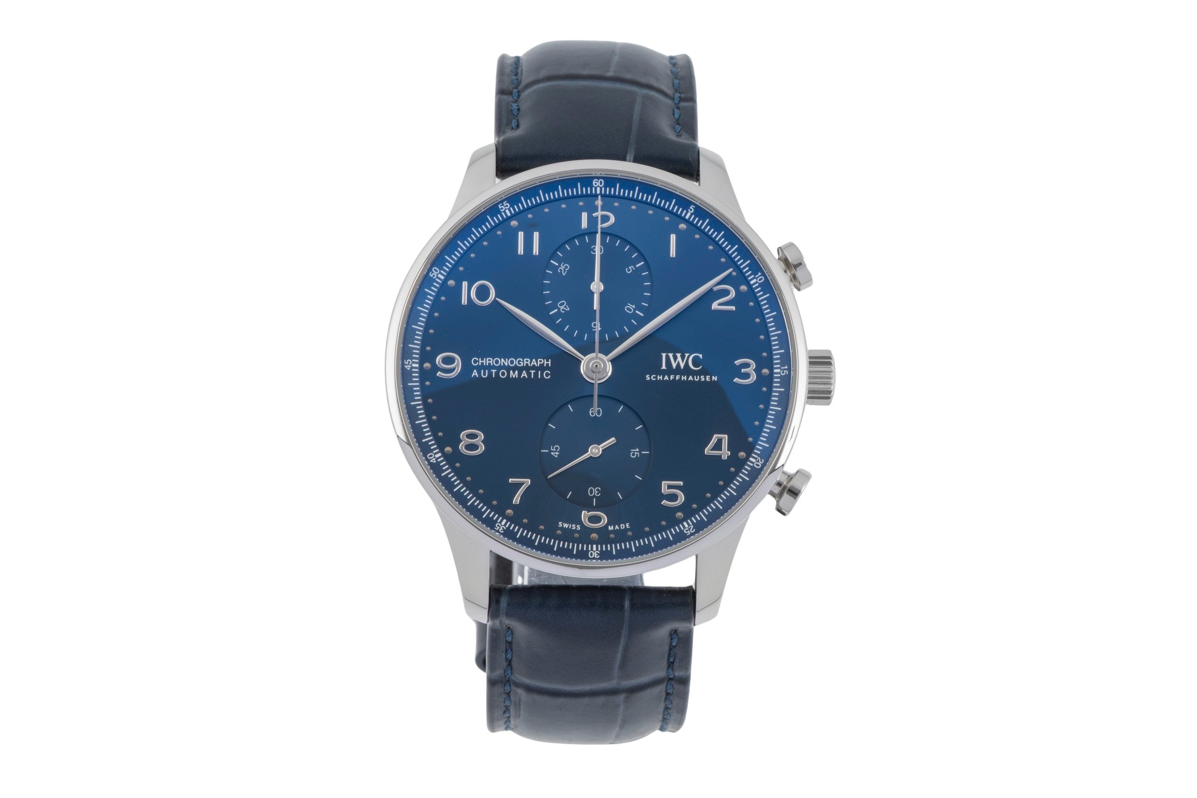 IWC Portugieser chronographe acier automatique montre pour hommes IW371606 LP: 9100EUR  [2506756]