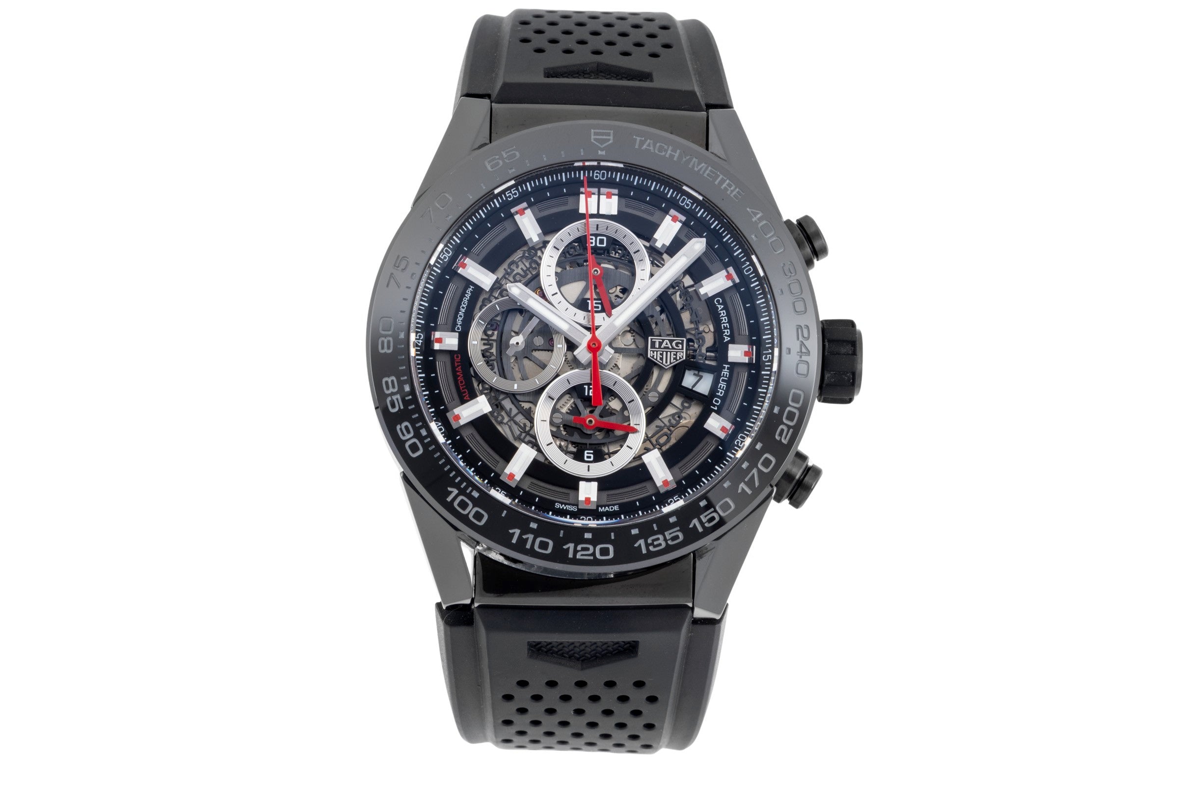 Tag Heuer Carrera Chronograph Keramik / Stahl Automatik Ref. CAR2A90.FT6071 B&P  [2506764]