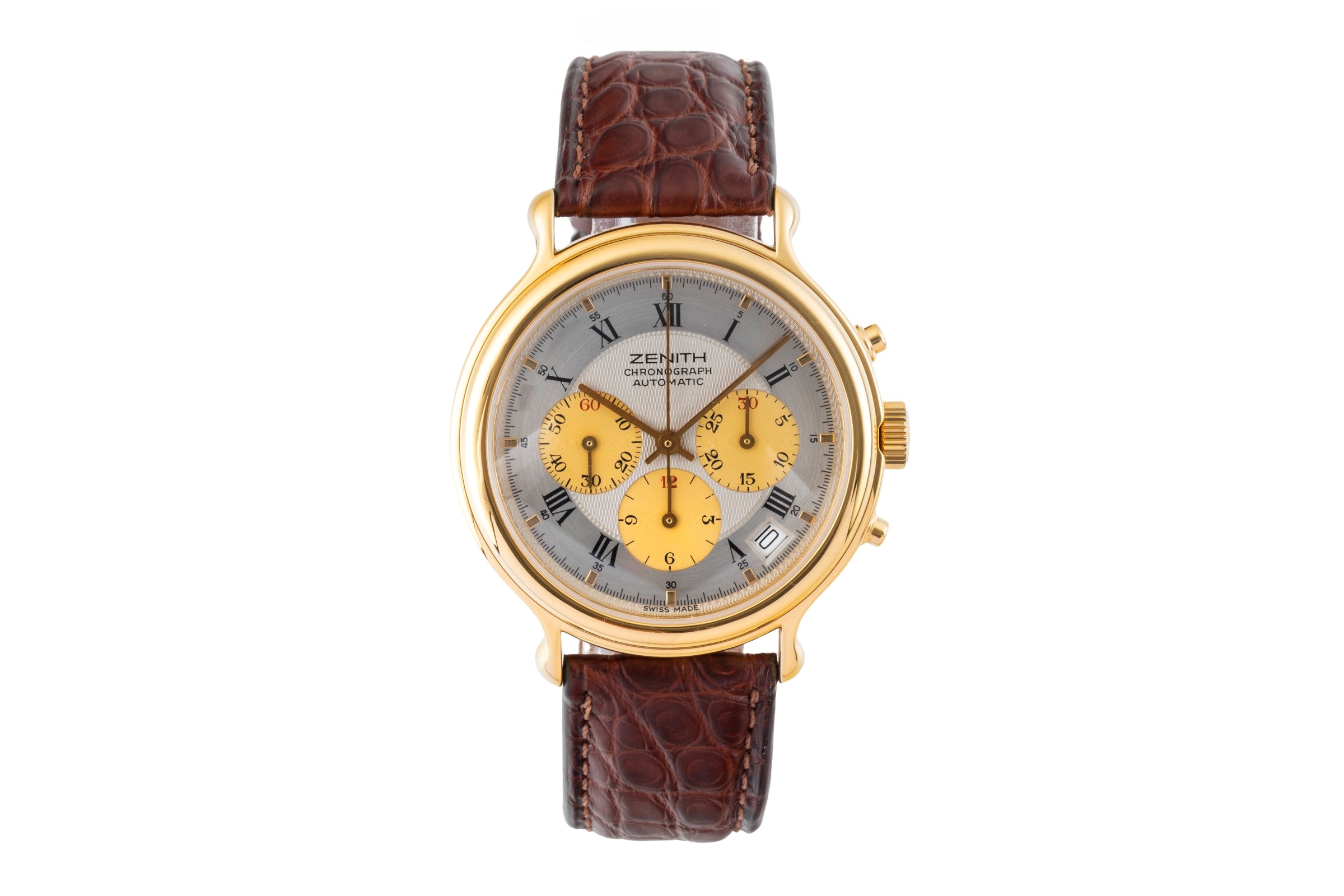 Zenith El Primero chronograph gilt-brass automatic Kal. 3019PHC