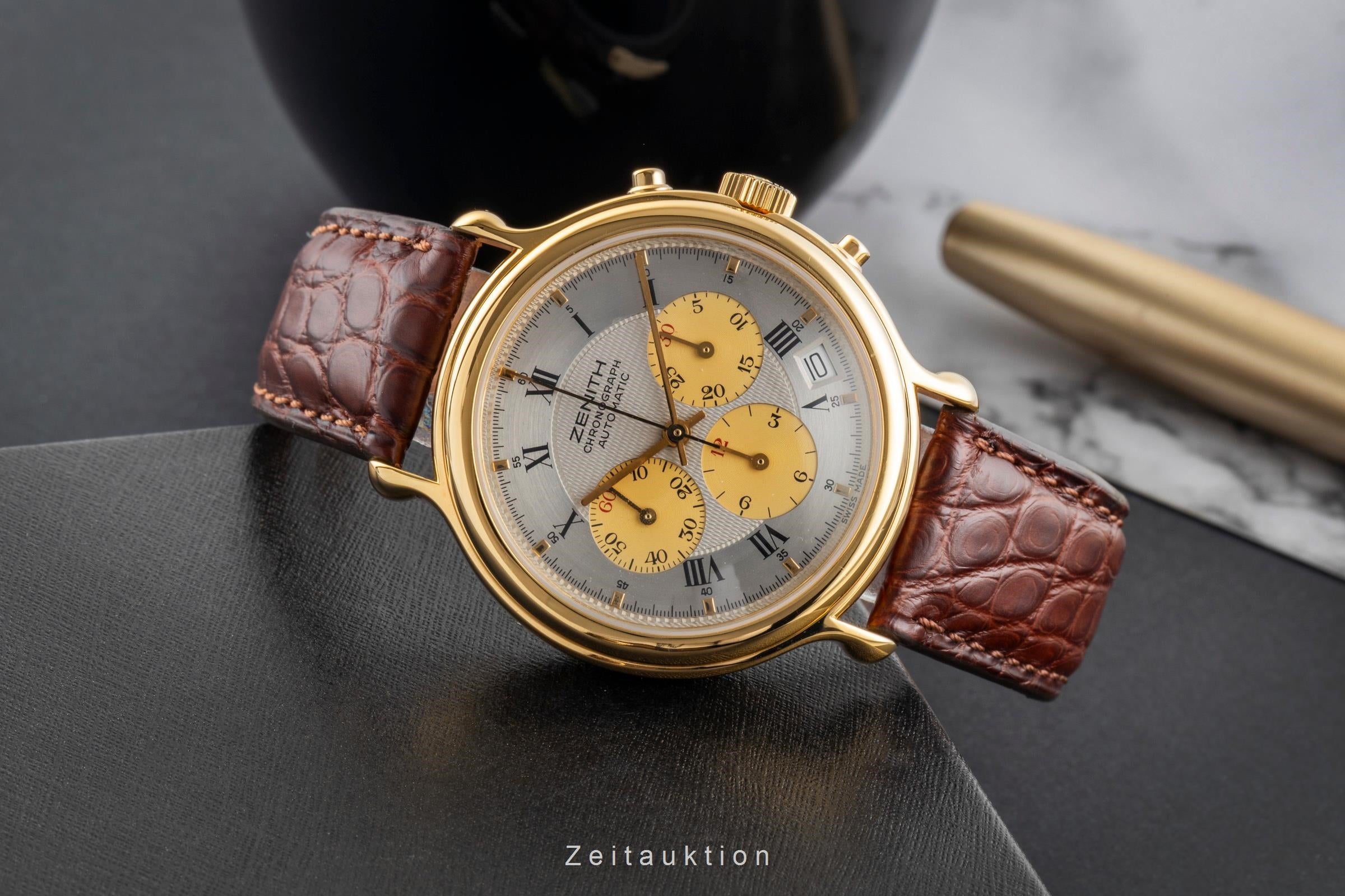 Zenith El Primero chronograph gilt-brass automatic Kal. 3019PHC