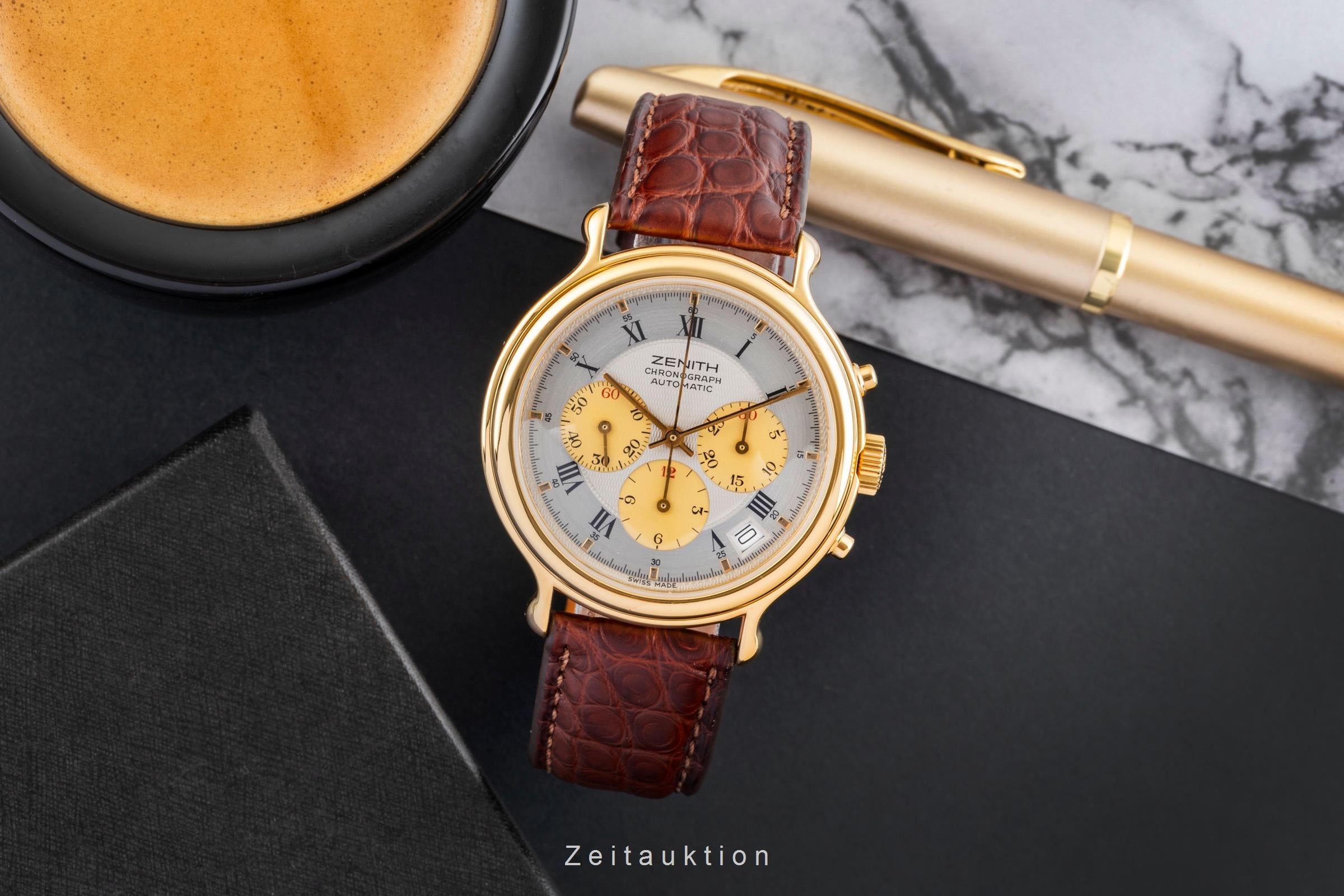 Zenith El Primero cronografo ottone dorato automatismo orologio da uomo 20.0020.435  [2506766]