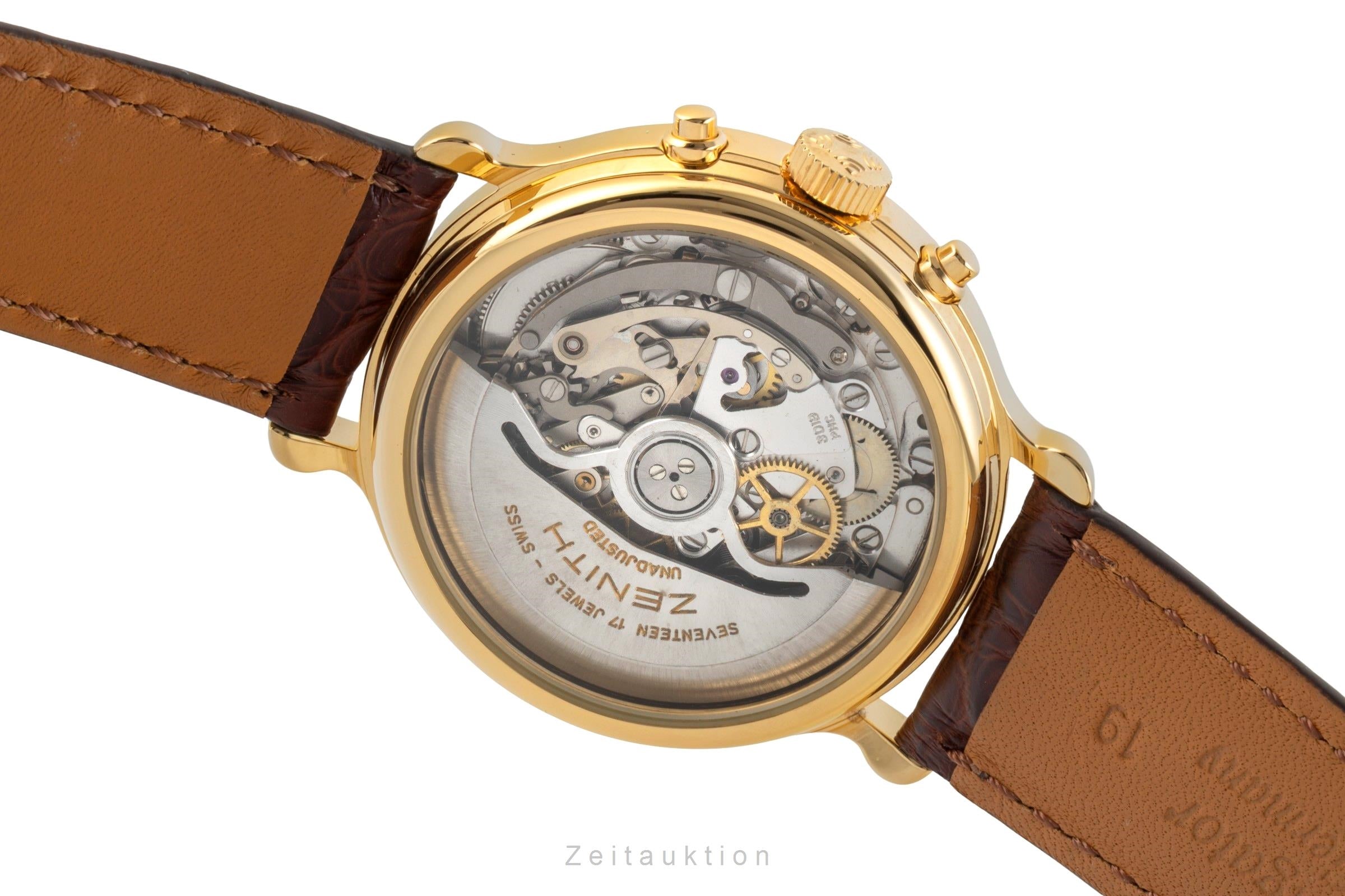 Zenith El Primero chronograph gilt-brass automatic Kal. 3019PHC