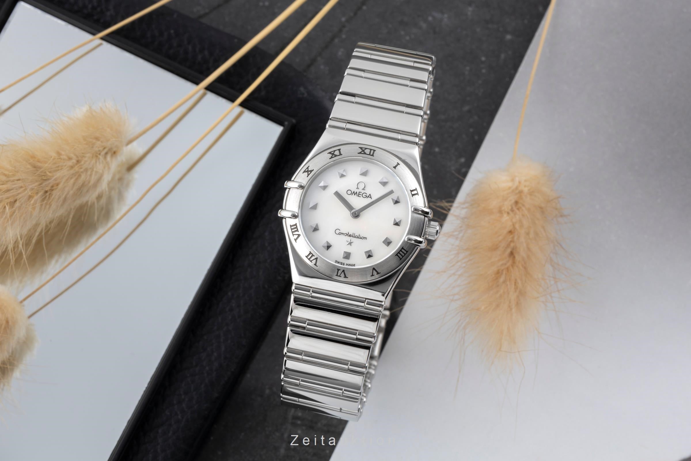 Omega Constellation acier quartz montre pour femmes 1571.71.00 LP: 3200EUR  [2506771]
