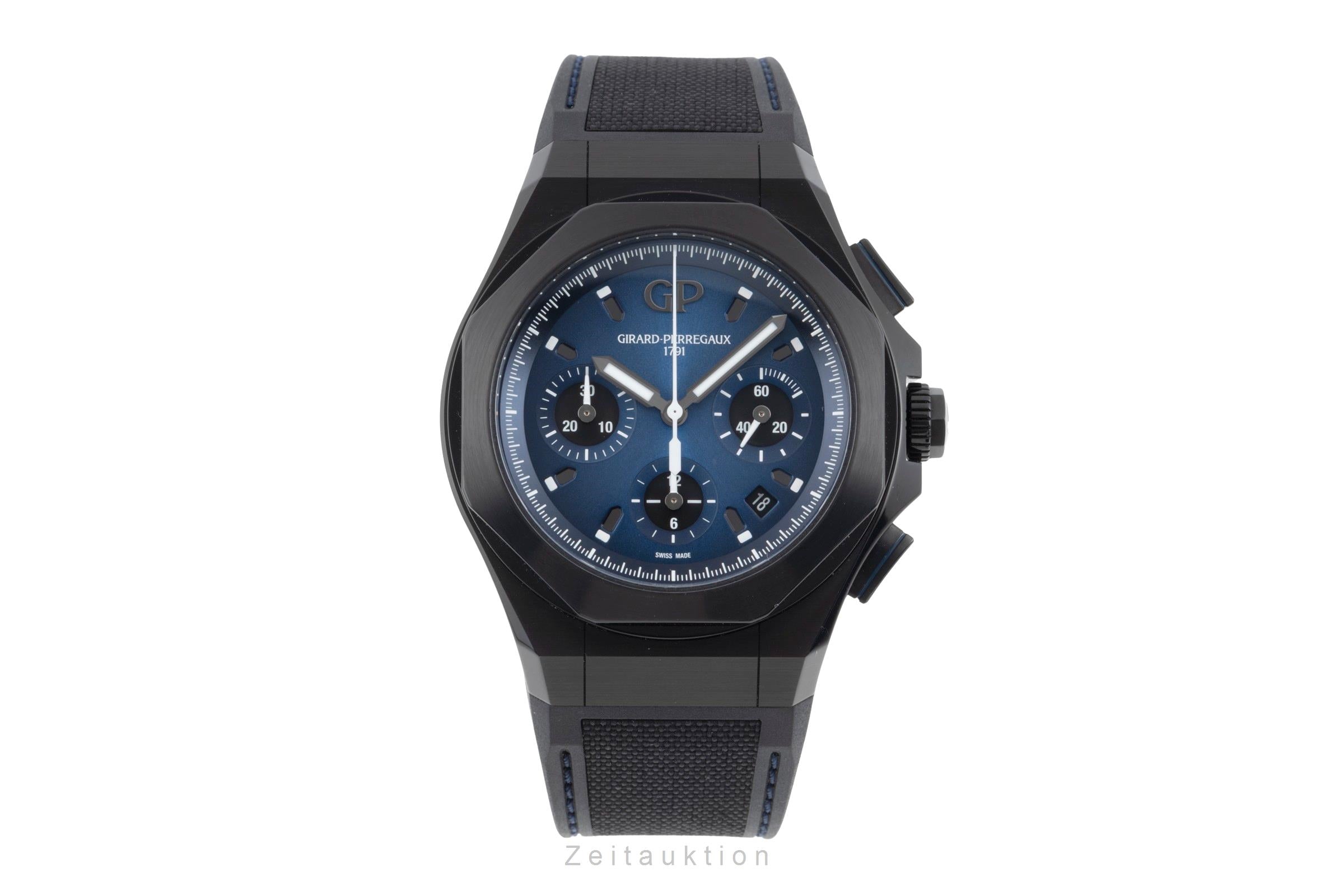 Girard Perregaux Laureato chronographe titane  automatique montre pour hommes 81060-21-491-FH6A LP: 17100EUR  [2506777]