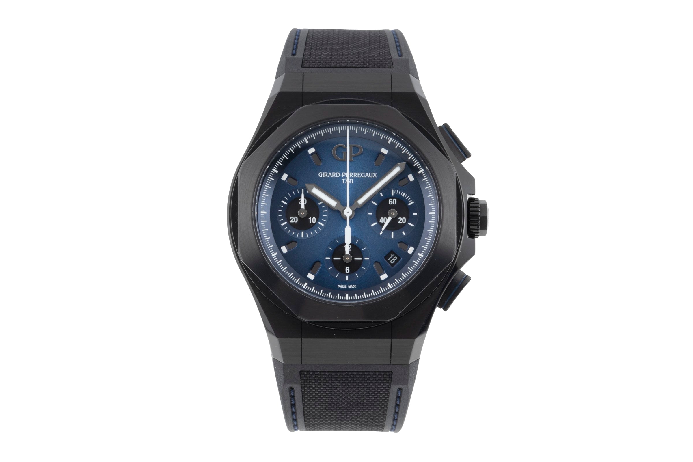Girard Perregaux Laureato chronographe titane  automatique montre pour hommes 81060-21-491-FH6A LP: 17100EUR  [2506777]