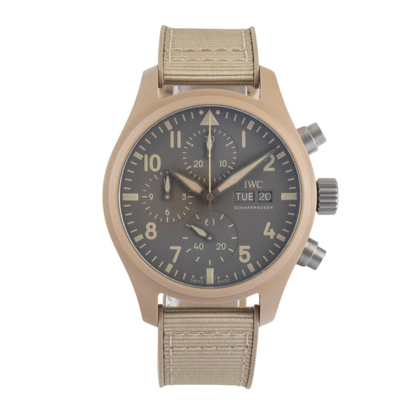 IWC Fliegerchronograph chronographe céramique / titane automatique montre pour hommes IW389402 LP: 12700EUR  [2506779]