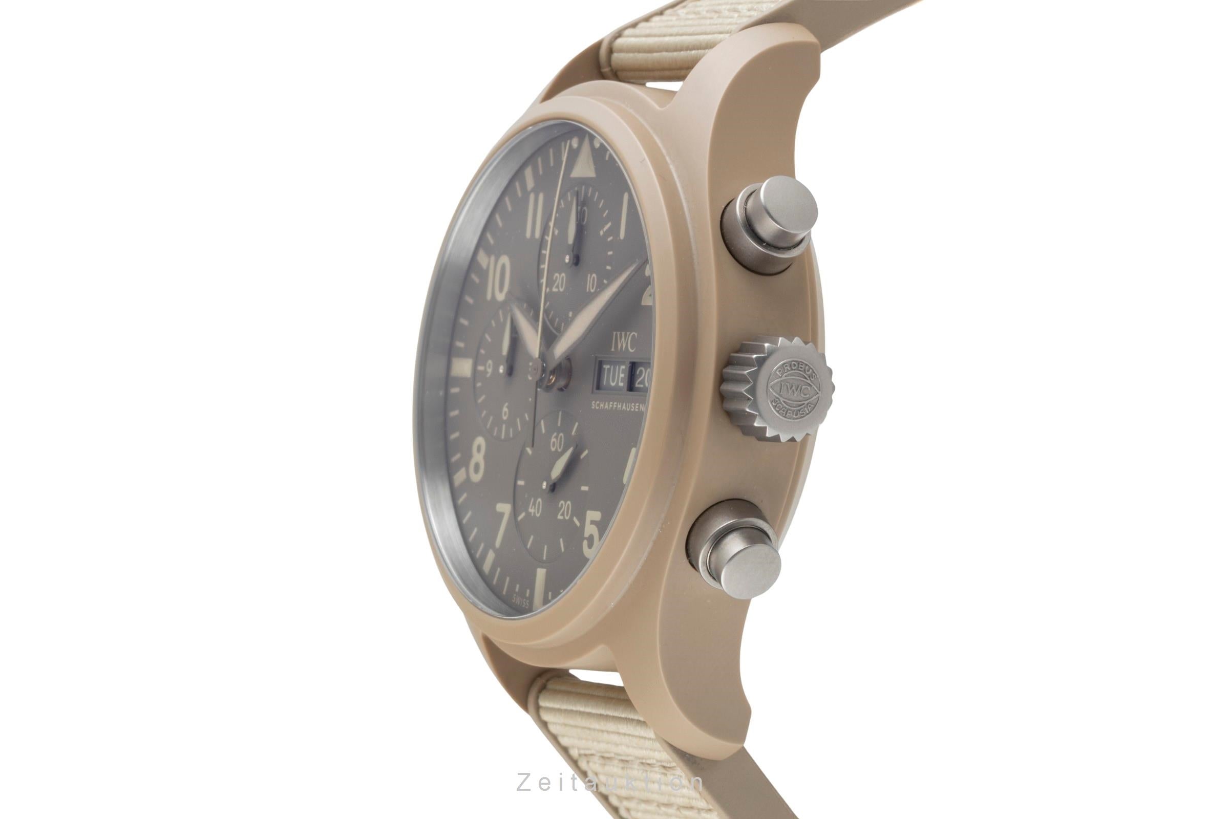 IWC Fliegerchronograph chronographe céramique / titane automatique montre pour hommes IW389402 LP: 12700EUR  [2506779]
