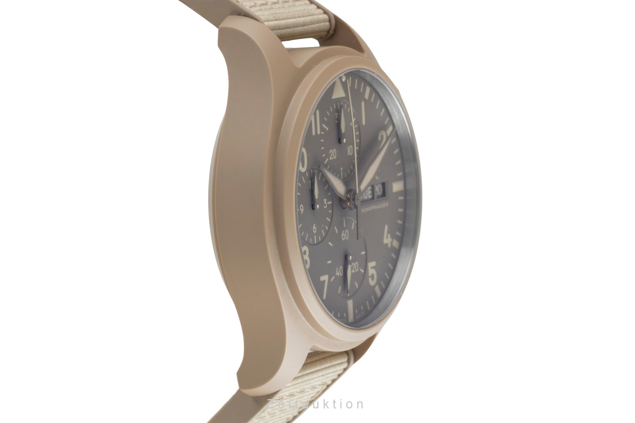 IWC Fliegerchronograph chronographe céramique / titane automatique montre pour hommes IW389402 LP: 12700EUR  [2506779]