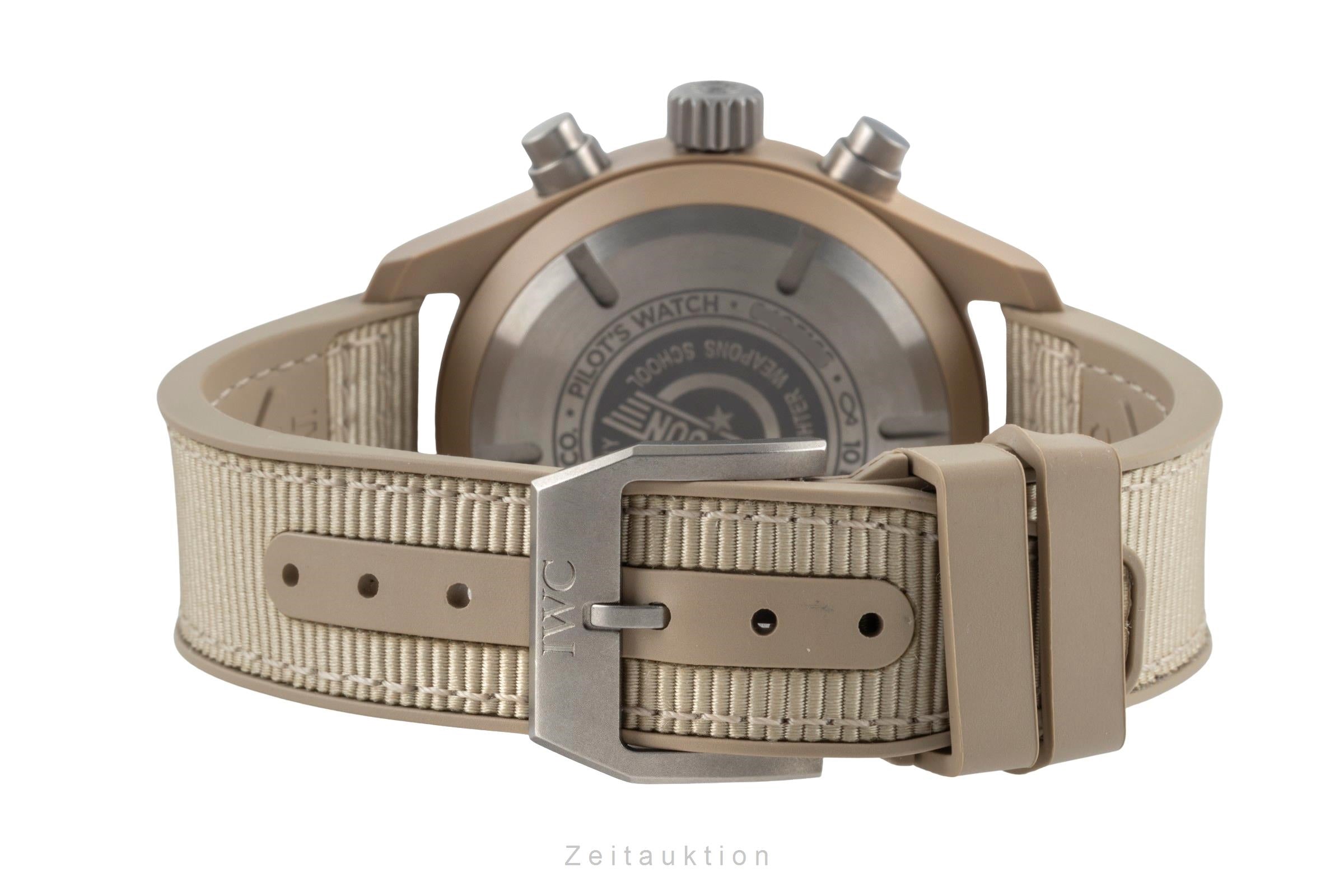 IWC Fliegerchronograph chronographe céramique / titane automatique montre pour hommes IW389402 LP: 12700EUR  [2506779]