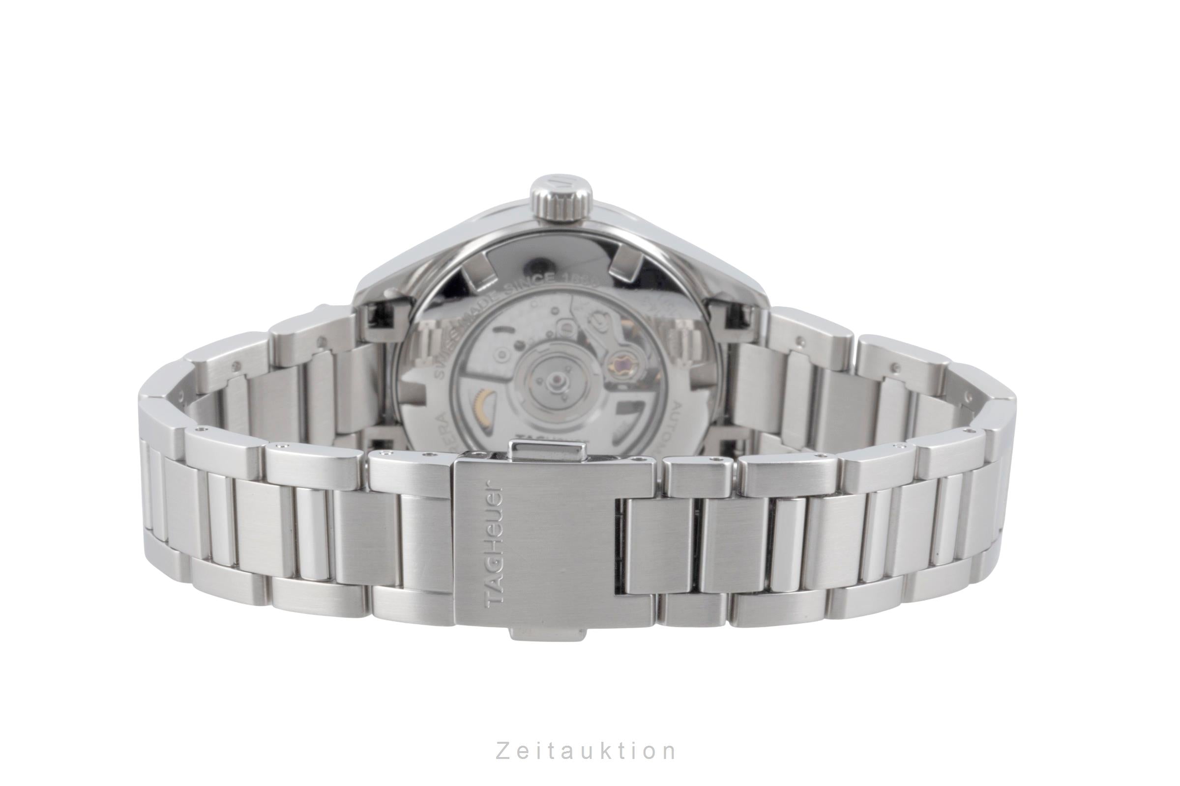 Tag Heuer Carrera Automatik Stahl MOP Diamanten Ref. WAR2414.BA0776 B&P 2018 [2506785]